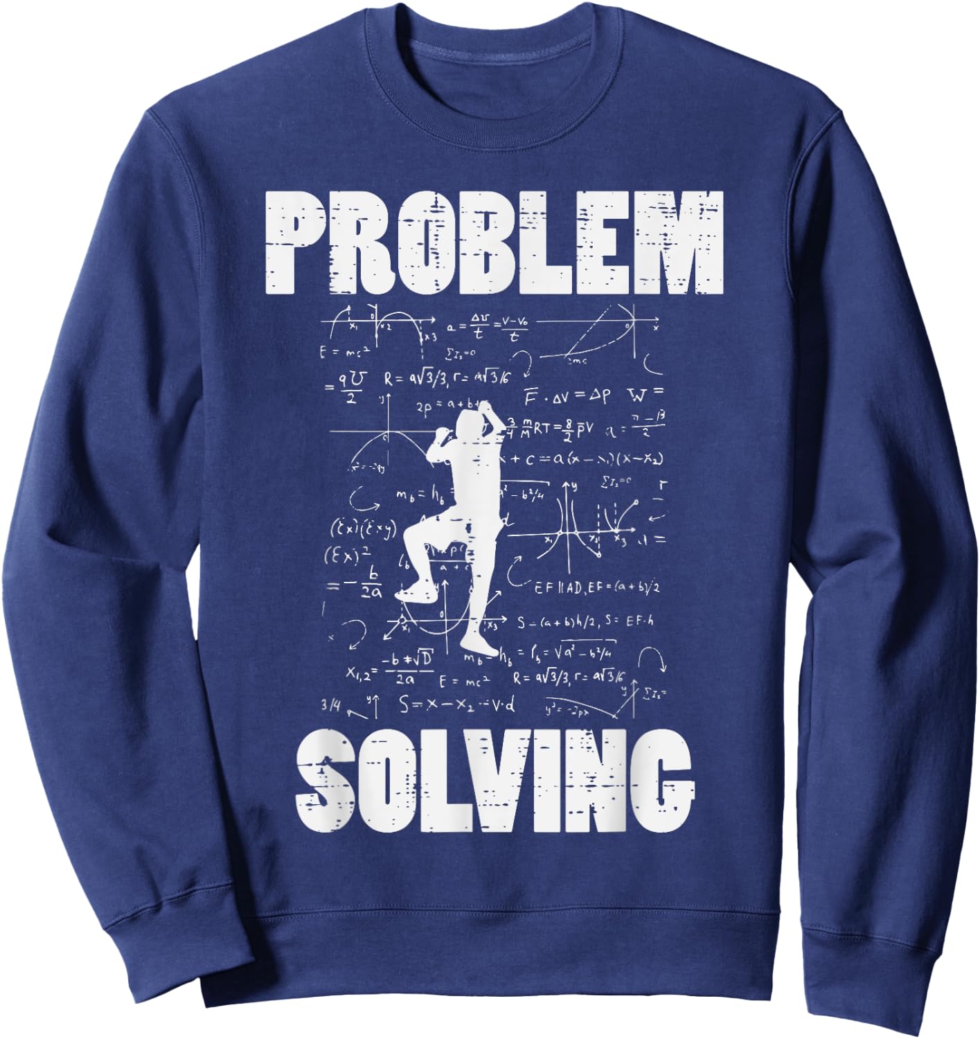 Climbing Problem Solving Math Funny Bouldering Men Women Kid Sweatshirt - Sweatshirt | Navy