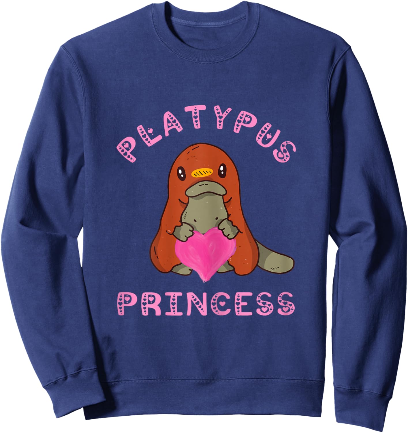 Platypus Princess Zoology Australian Duck Billed Platypus Sweatshirt - Sweatshirt | Navy