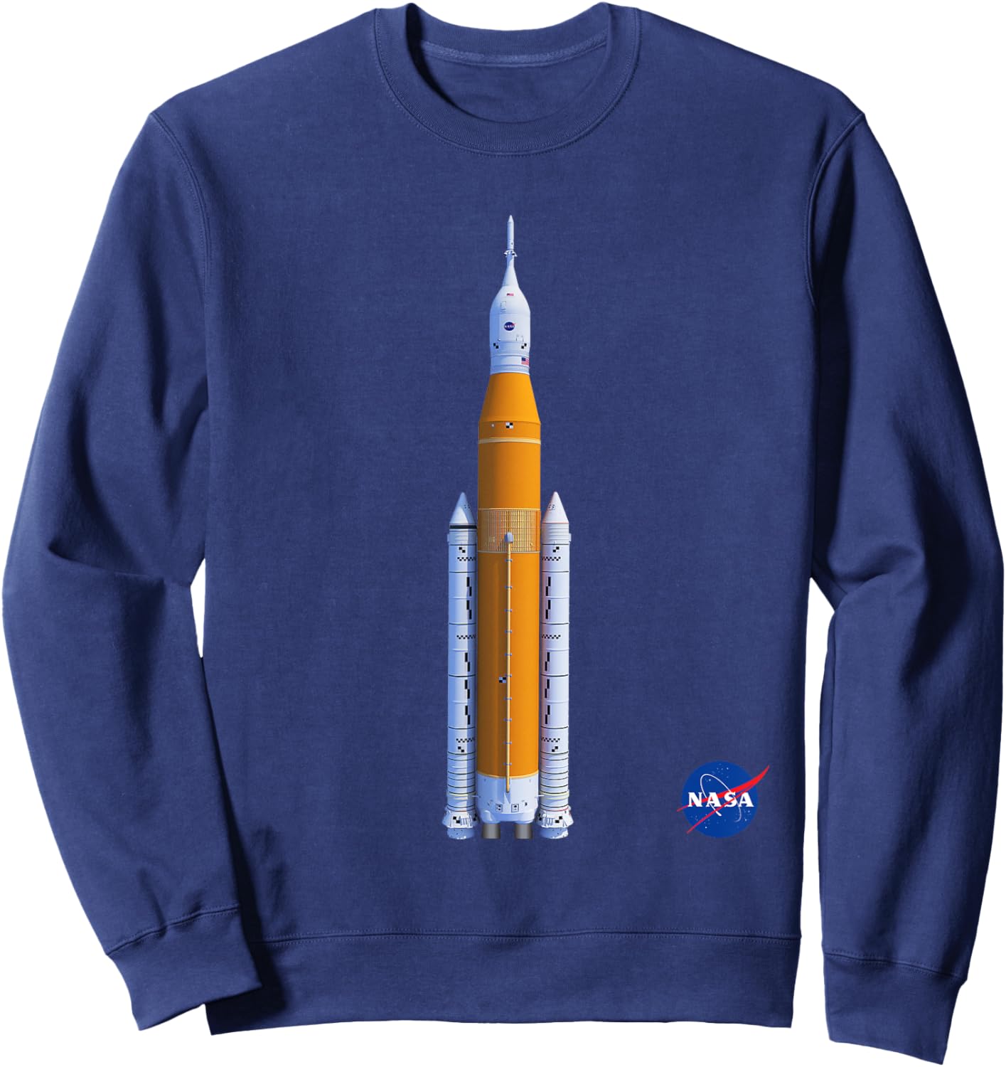 NASA Space Launch System SLS Insignia Meatball Logo Sweatshirt - Sweatshirt | Navy
