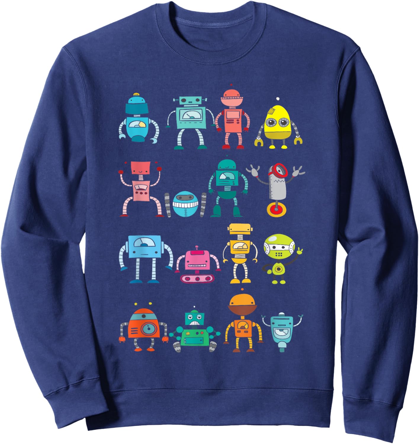 Funny Robotics Shirts - Robot Lover Robotics Engineer Engineering Sweatshirt - Sweatshirt | Navy