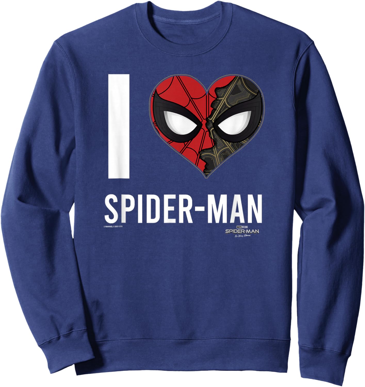 Marvel Spider-Man No Way Home I Heart Spider-Man Sweatshirt - Sweatshirt | Navy