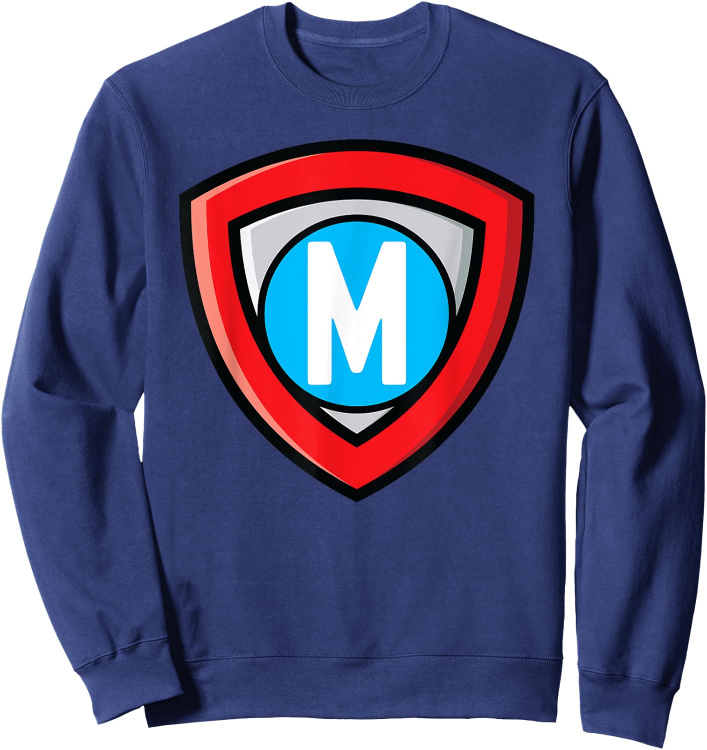 Letter M - Superhero symbol Sweatshirt - Sweatshirt | Navy