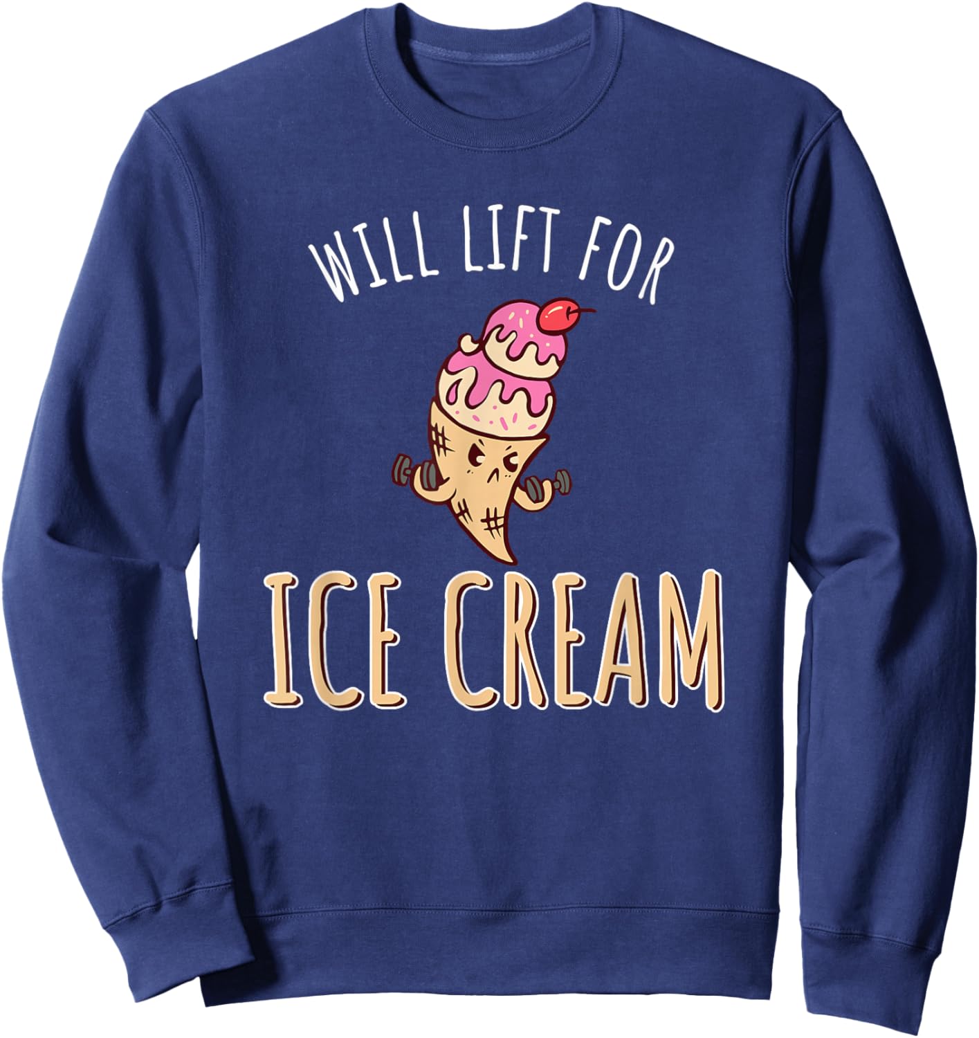 Will Lift For Ice Cream Sweatshirt - Sweatshirt | Navy