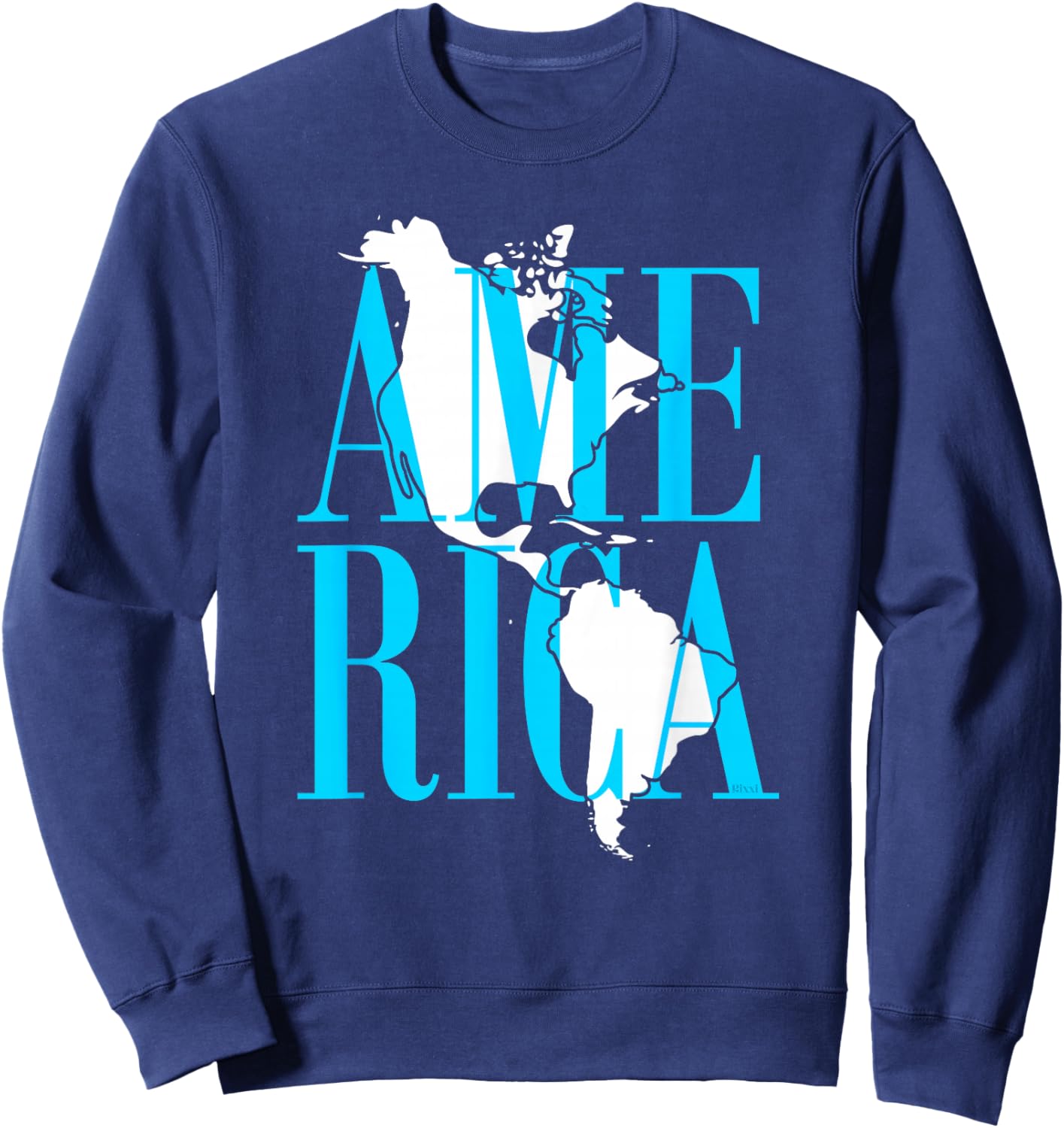 North Central and South America Map This Is America Sweatshirt - Sweatshirt | Navy