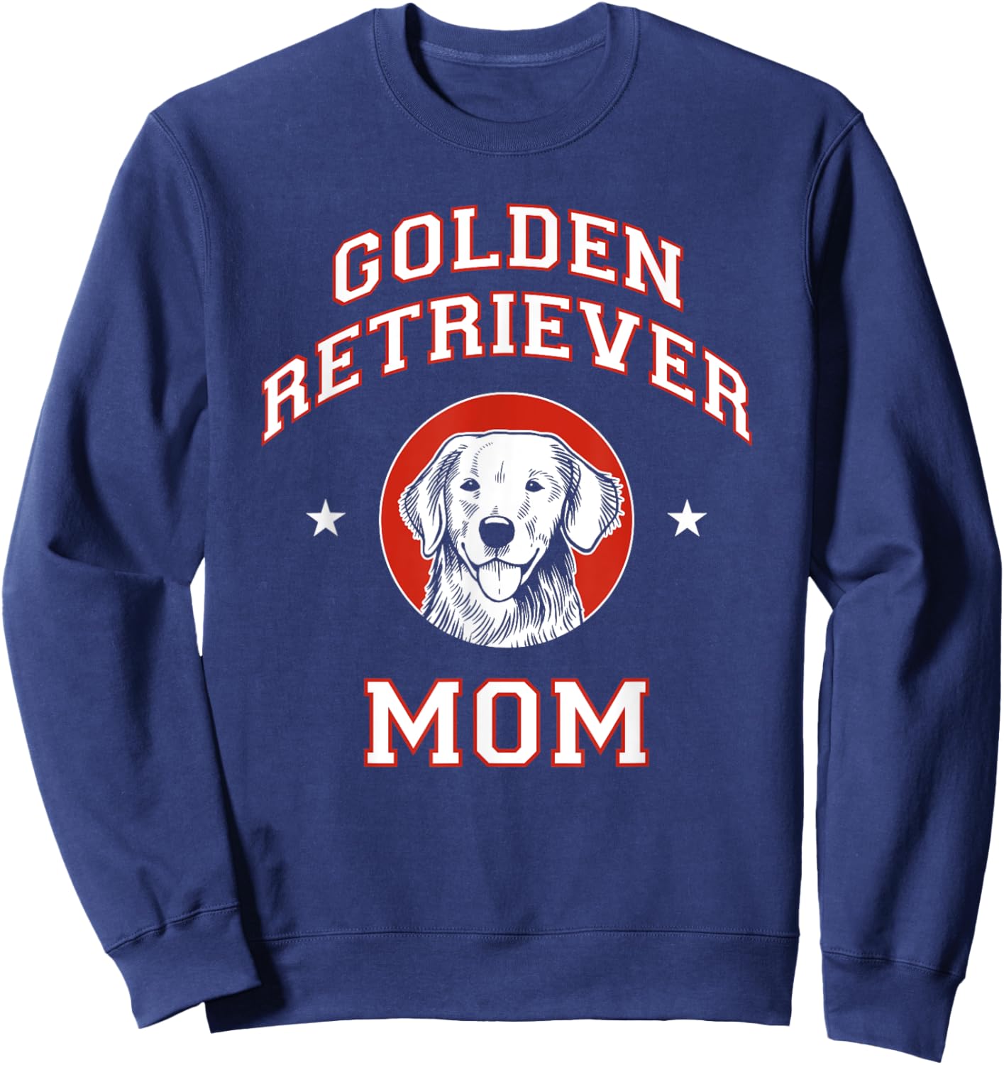 Golden Retriever Mom Dog Mother Sweatshirt - Sweatshirt | Navy