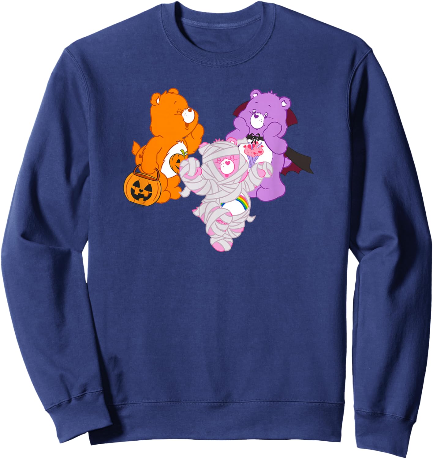 Care Bears Halloween Trick-or-Sweet Spooky Costume Group Sweatshirt - Sweatshirt | Navy