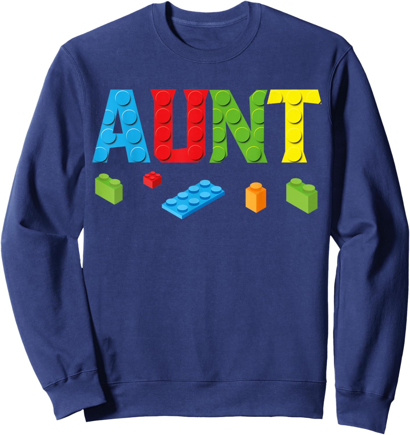 Aunt Master Builder Building Bricks Blocks Family Set Women Sweatshirt - Sweatshirt | Navy