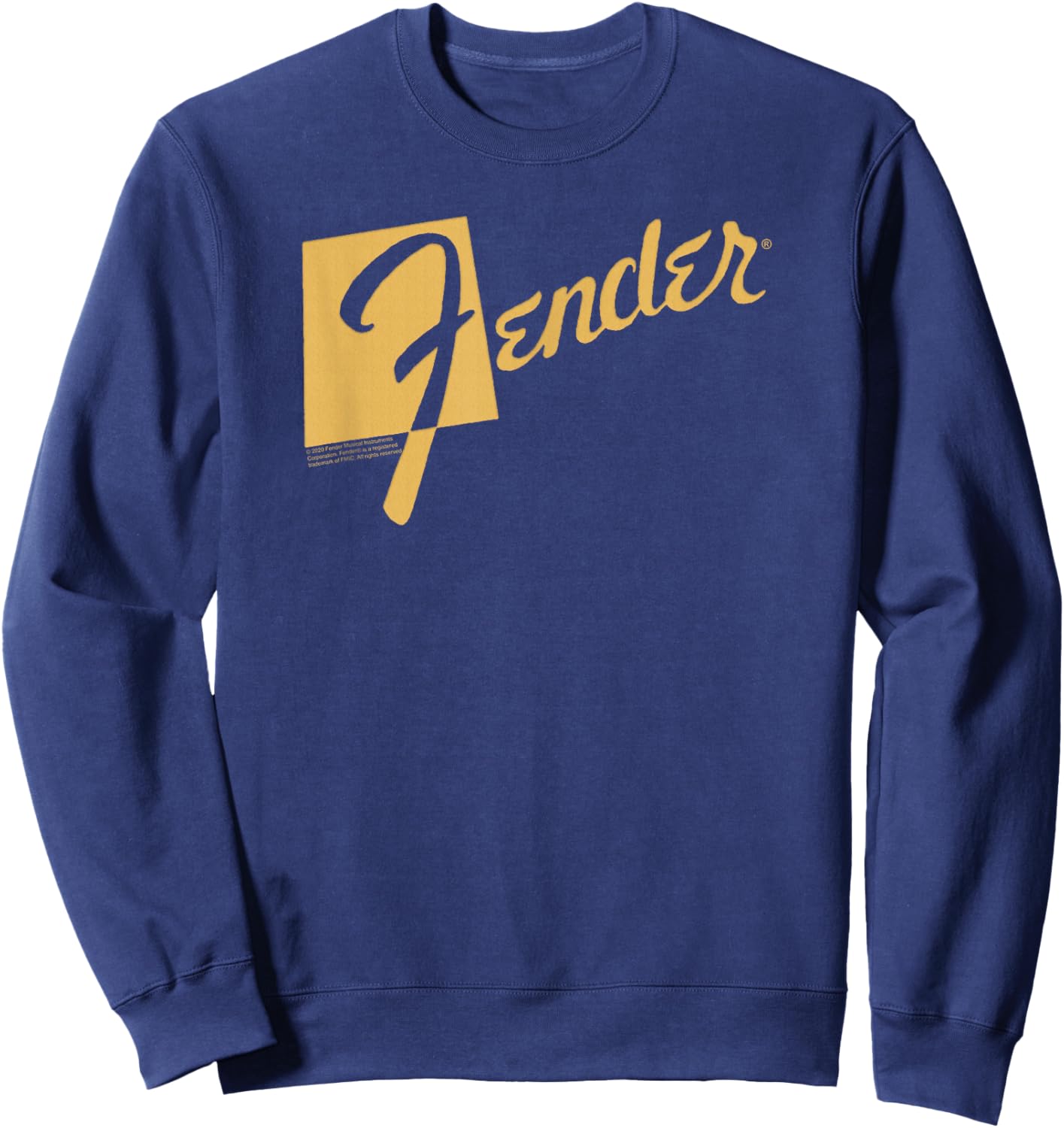 Fender Retro Text Logo Sweatshirt - Sweatshirt | Navy