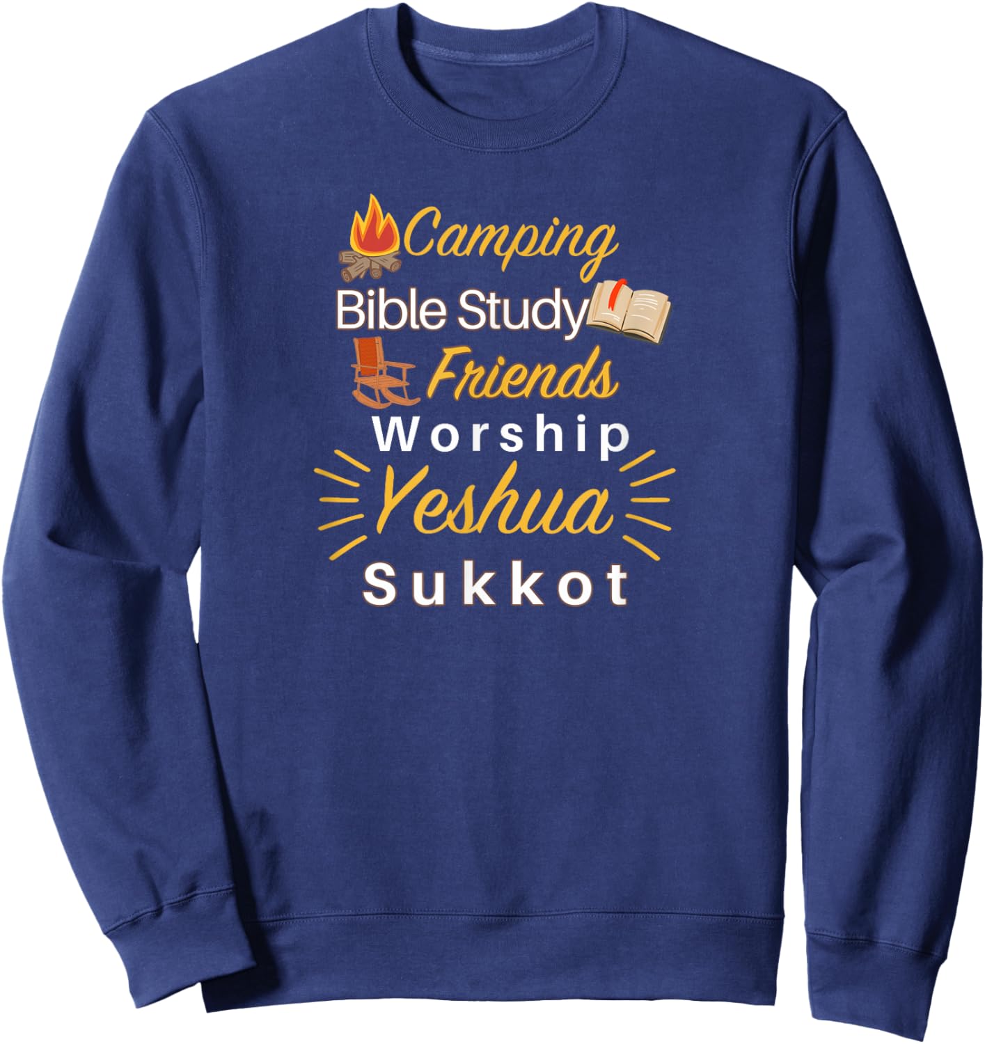 Sukkot Biblical Feast Celebration Gear Sweatshirt - Sweatshirt | Navy