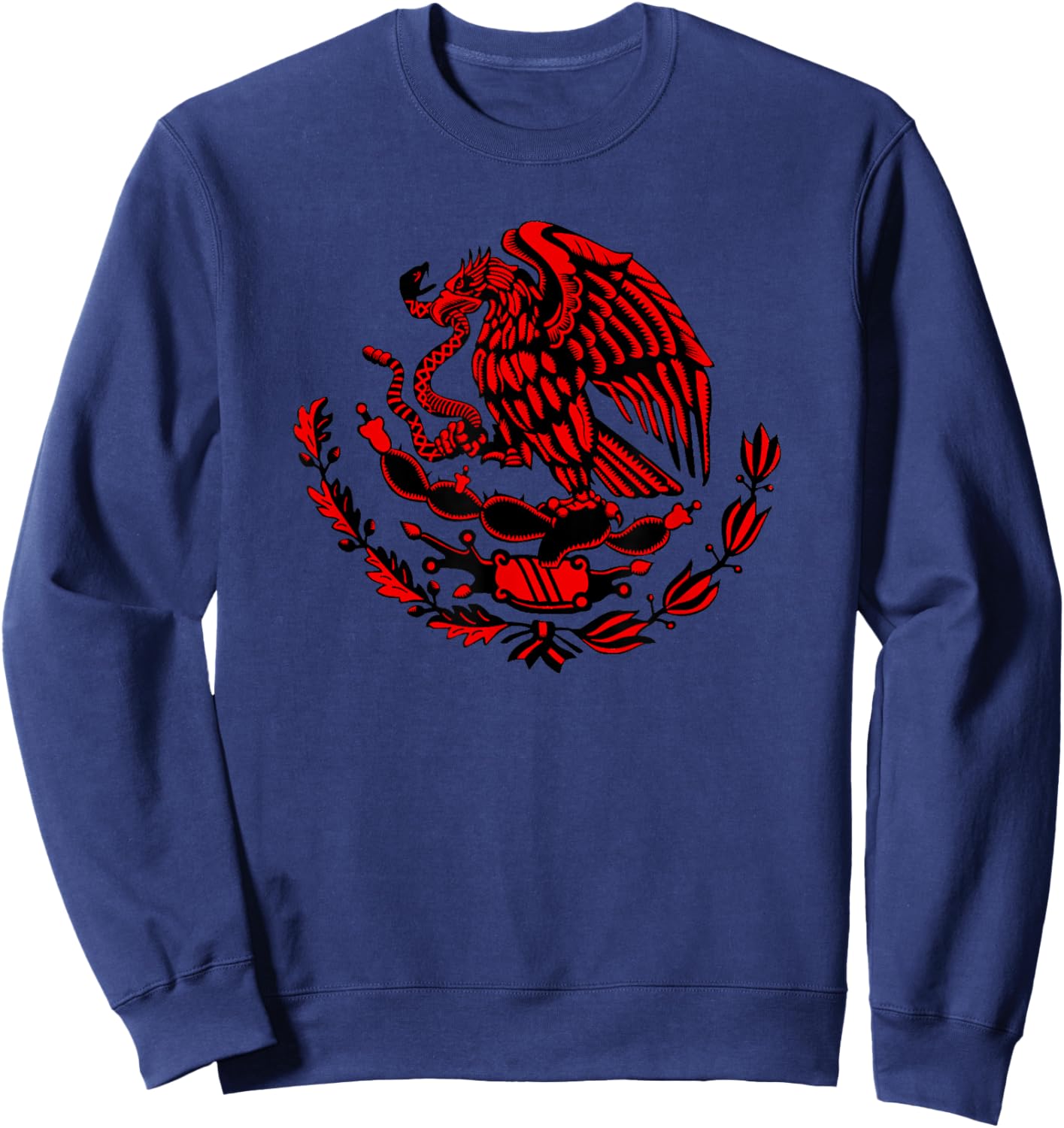 Mexican Eagle Shield Sweatshirt - Sweatshirt | Navy