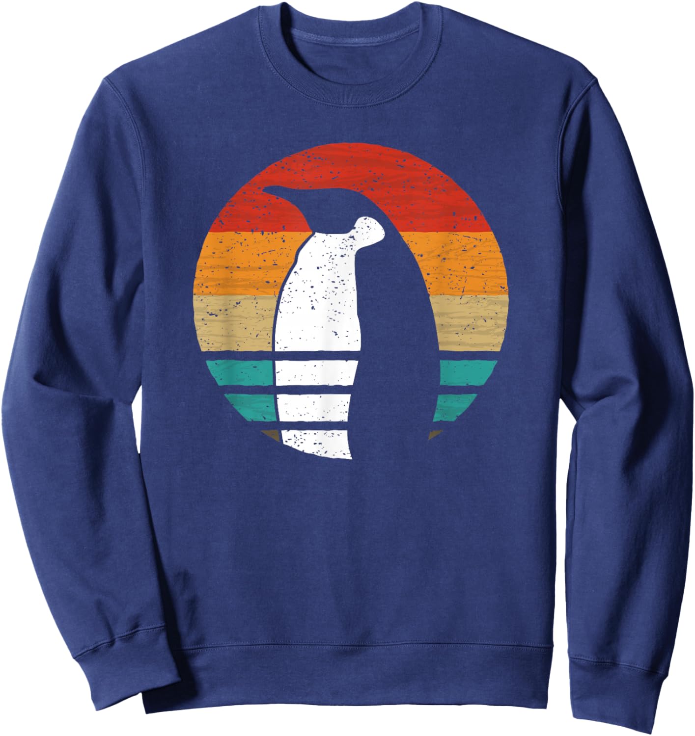 Penguin Retro Style Vintage Sweatshirt - Sweatshirt | Navy