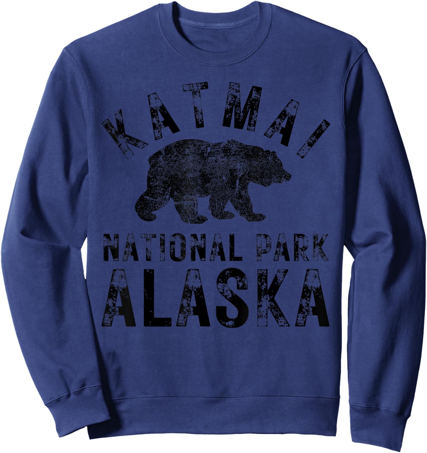 Katmai National Park Alaska Bear Hike Outdoors Sweatshirt - Sweatshirt | Navy