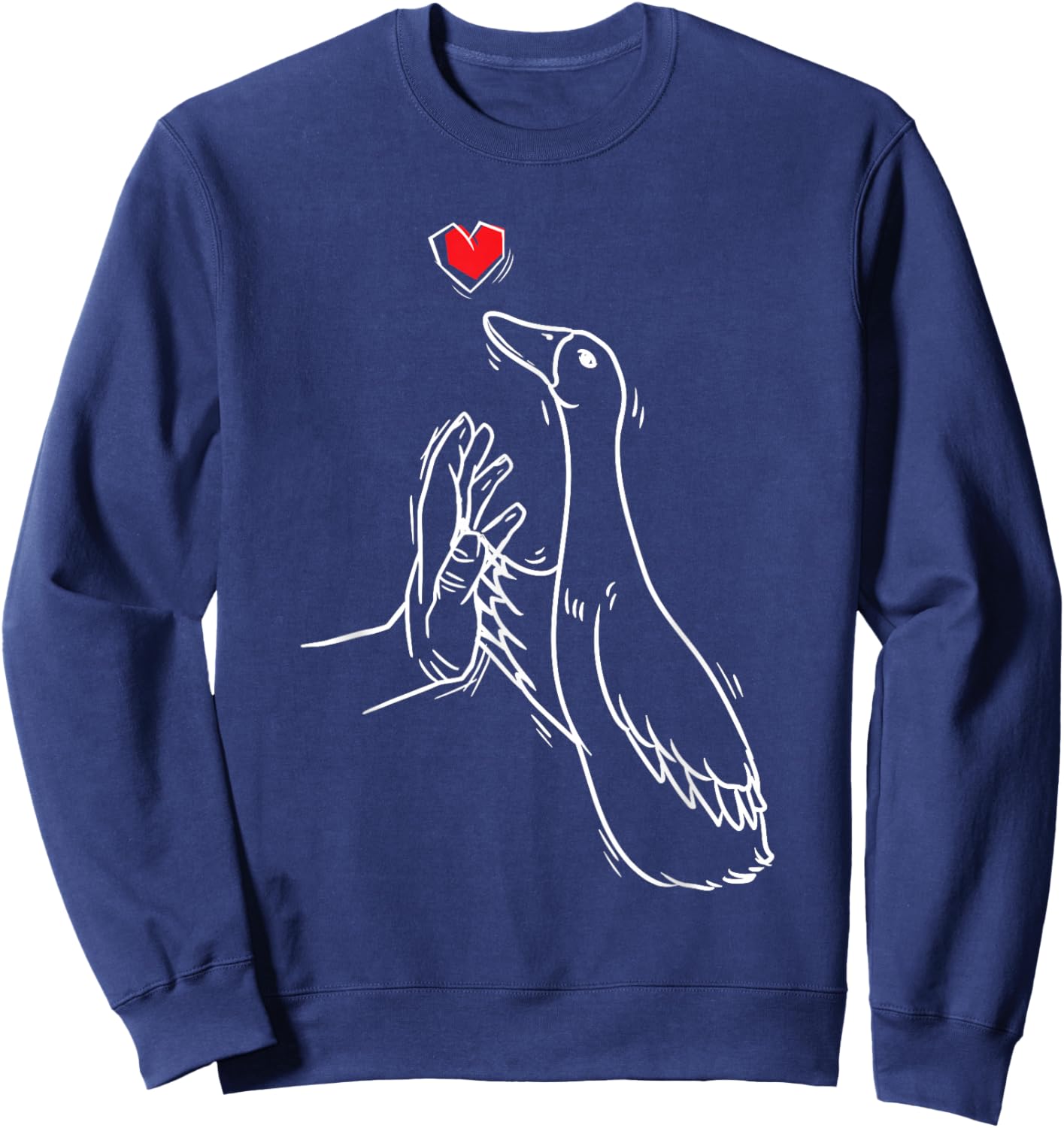 Indian runner duck Sweatshirt - Sweatshirt | Navy