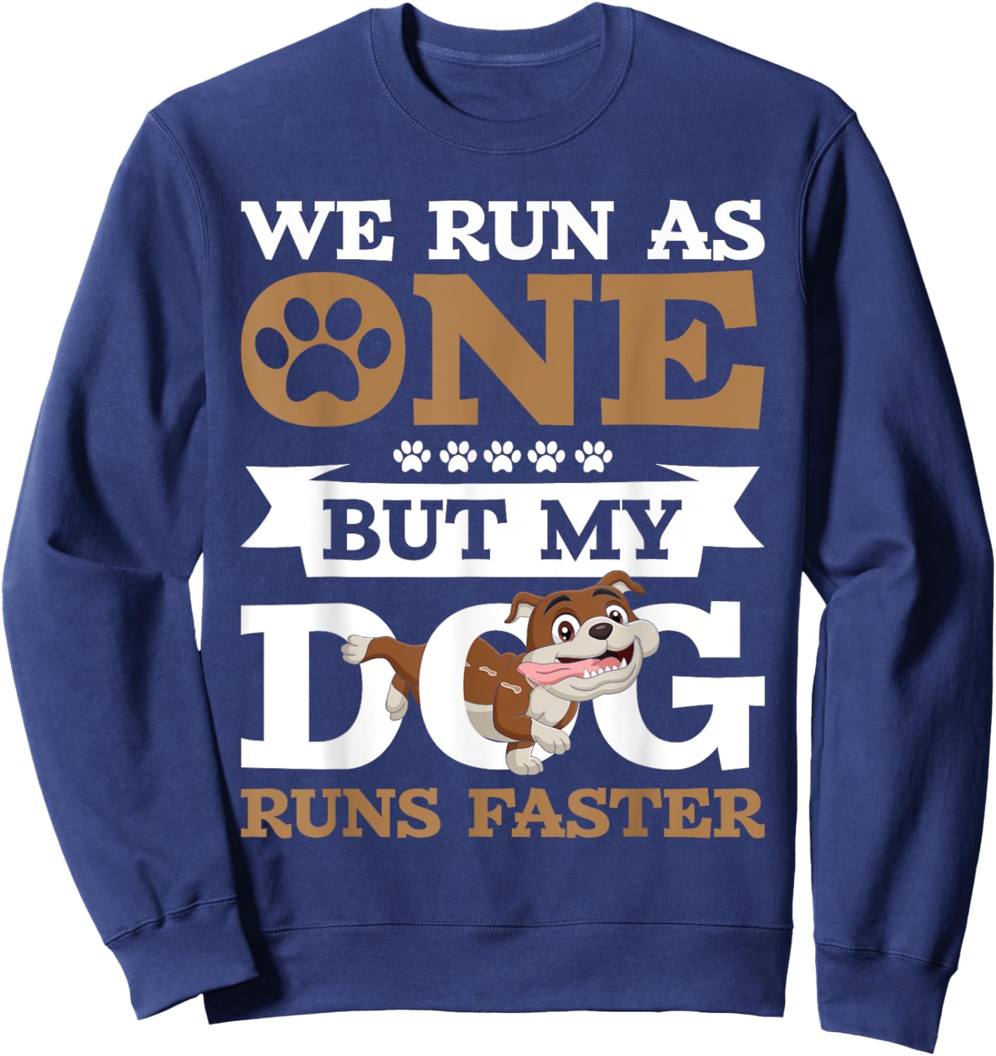 We Run As One - Dog Trainer Animal Lover Pet Owner Women Kids Sweatshirt - Sweatshirt | Navy