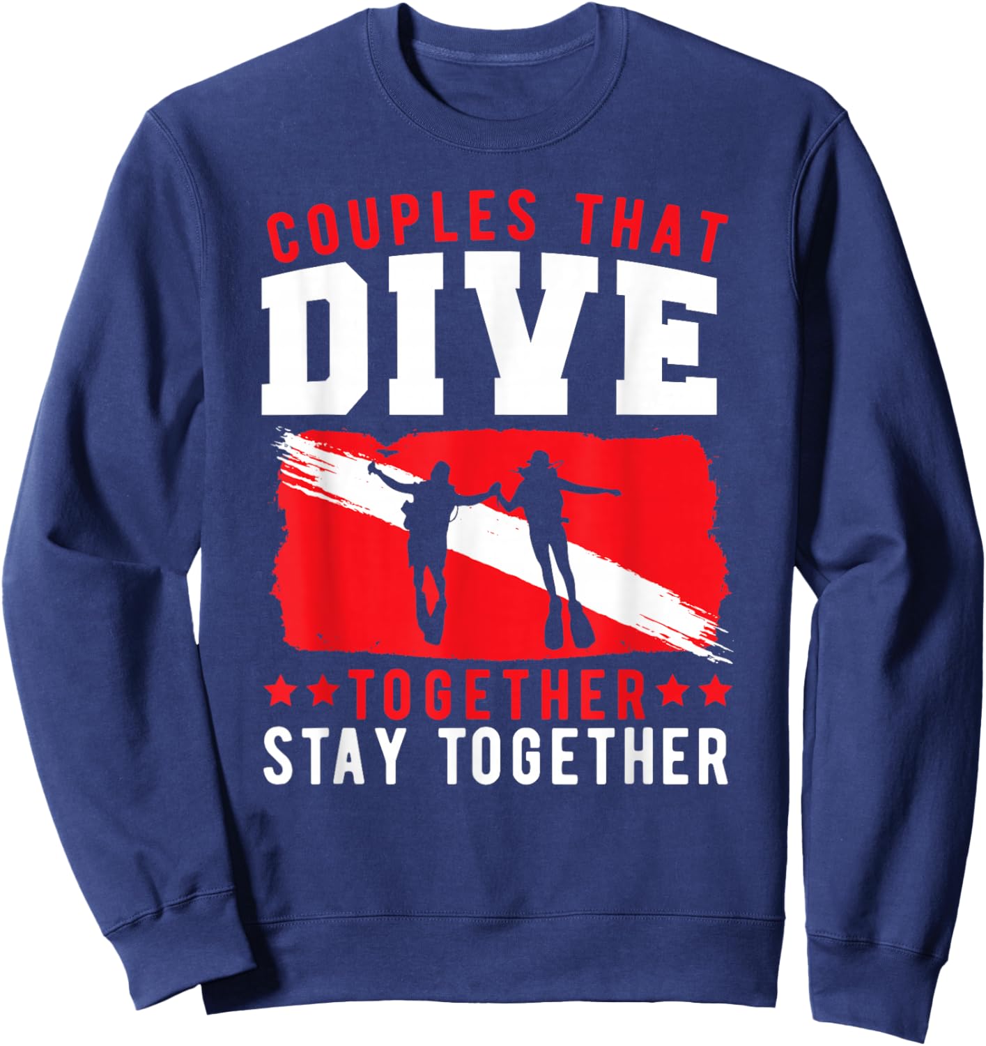 Scuba Diving Couple Scuba Squad - Deep Sea Diver Scuba Diver Sweatshirt - Sweatshirt | Navy
