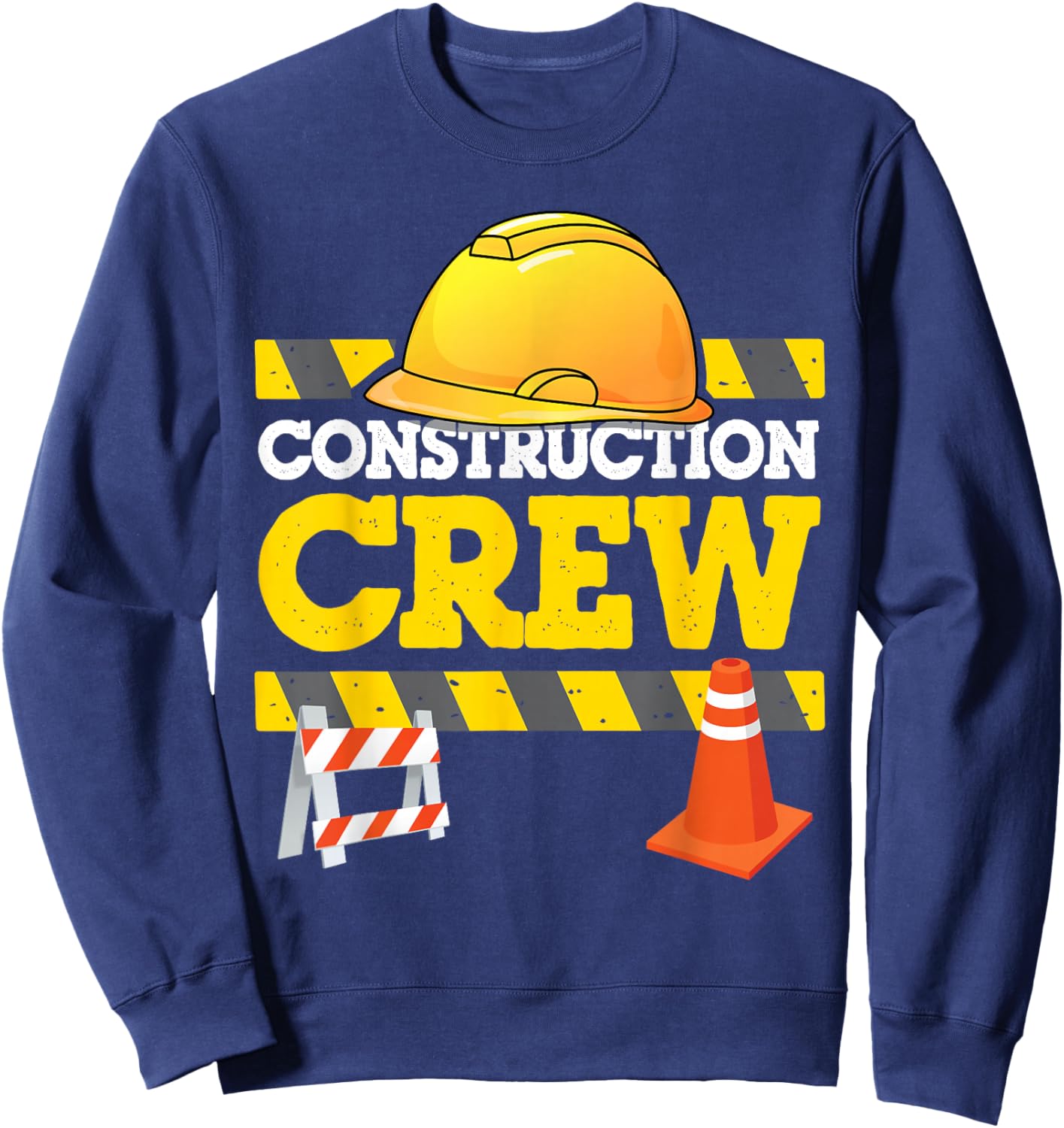 Boys Birthday Construction Crew Kids Party Group Matching Sweatshirt - Sweatshirt | Navy