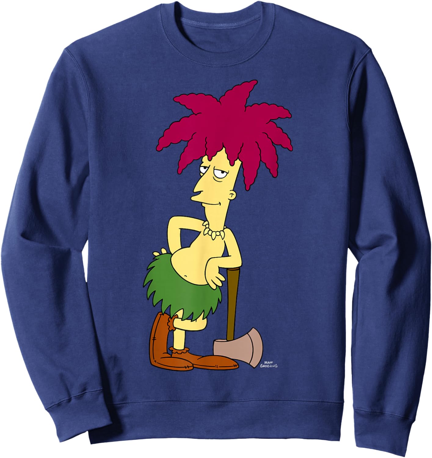 The Simpsons Sideshow Bob With Axe V1 Sweatshirt - Sweatshirt | Navy