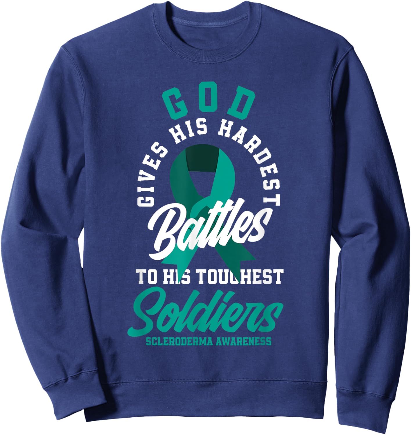 Scleroderma Warrior Scleroderma Awareness Sweatshirt - Sweatshirt | Navy