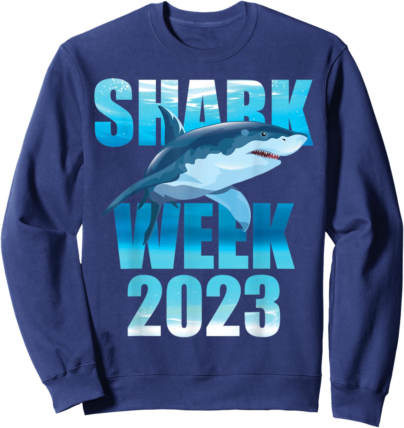 Shark 2023 Week Passion For Shark Lover Family Scuba Diver Sweatshirt - Sweatshirt | Navy