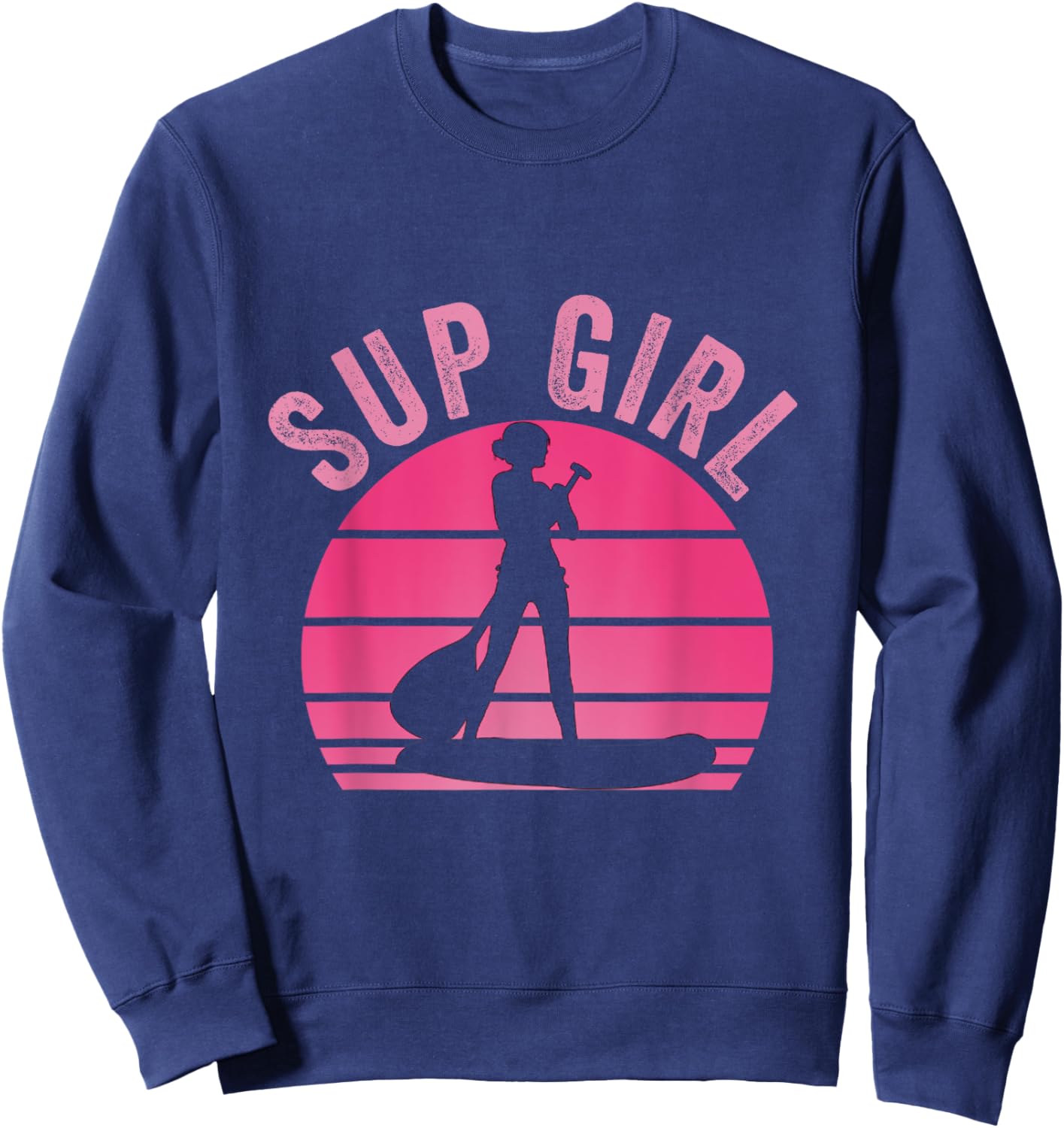Stand Up Paddling Board SUP Supboard Girls Sweatshirt - Sweatshirt | Navy