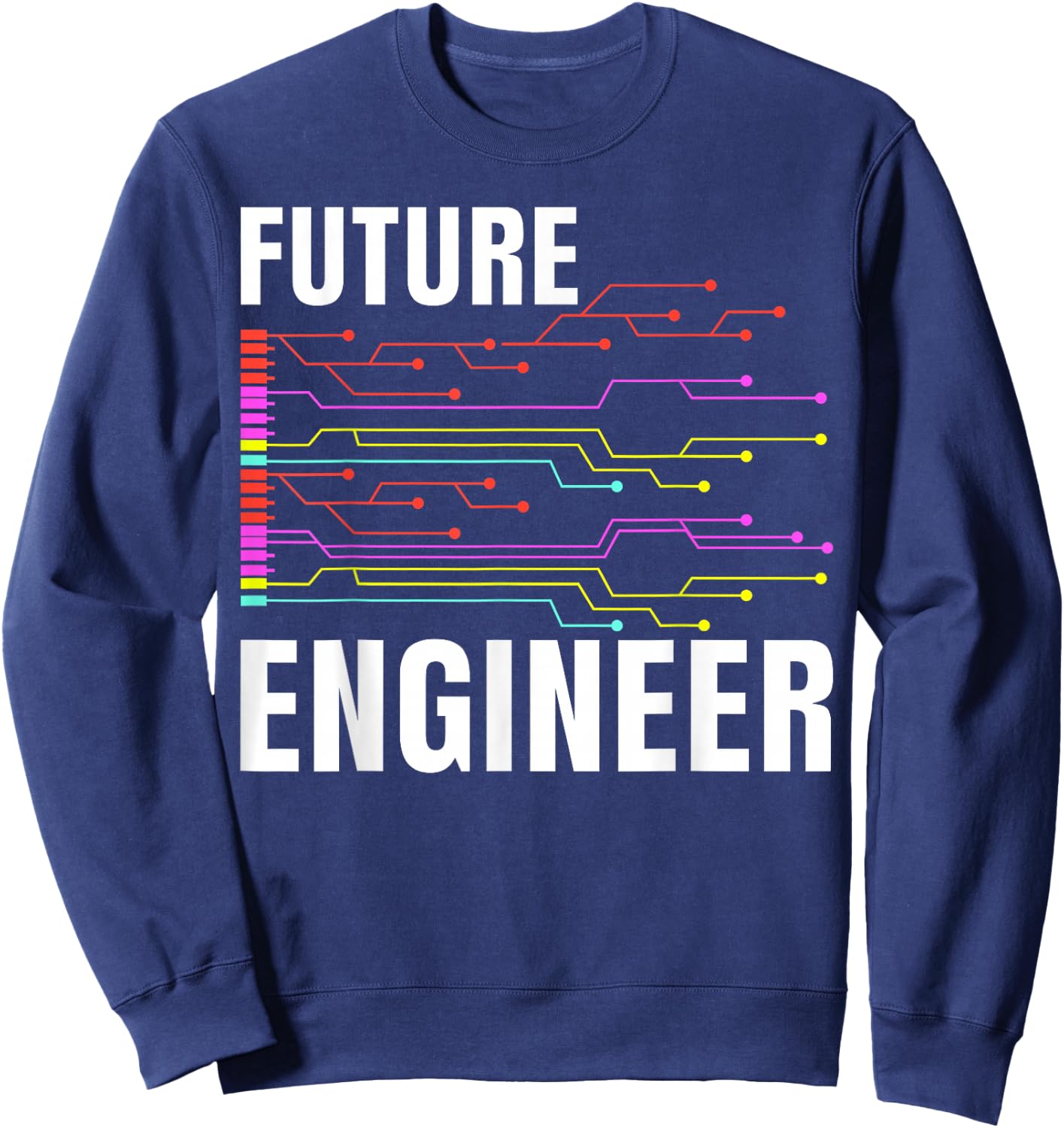 Electrical Engineering Circuit Kids Future Engineer Sweatshirt - Sweatshirt | Navy