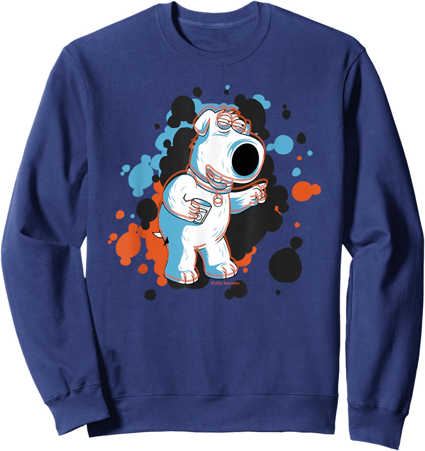 Family Guy Brian Social Butterfly Sweatshirt - Sweatshirt | Navy