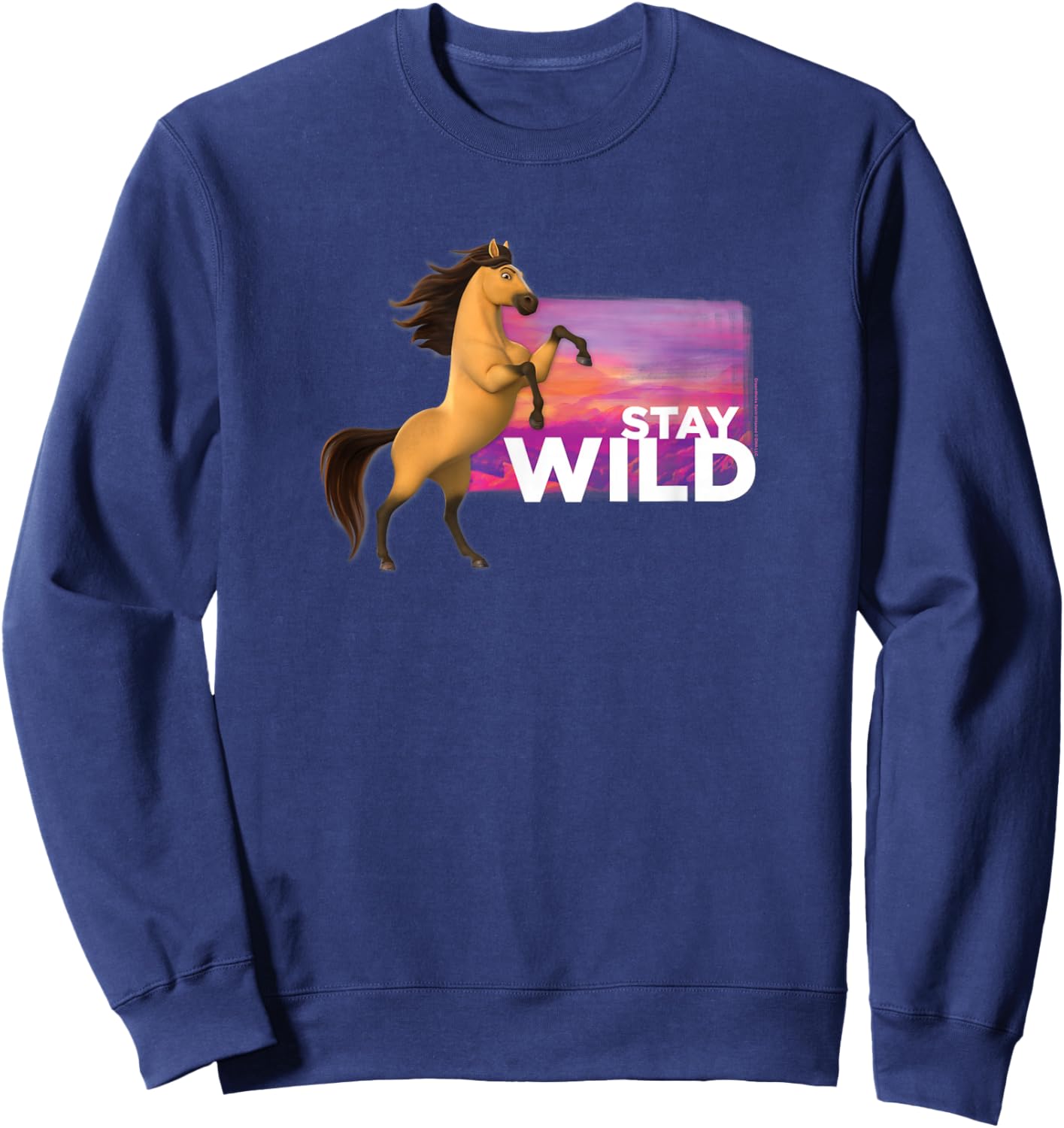 Spirit Untamed Stay Wild Sweatshirt - Sweatshirt | Navy