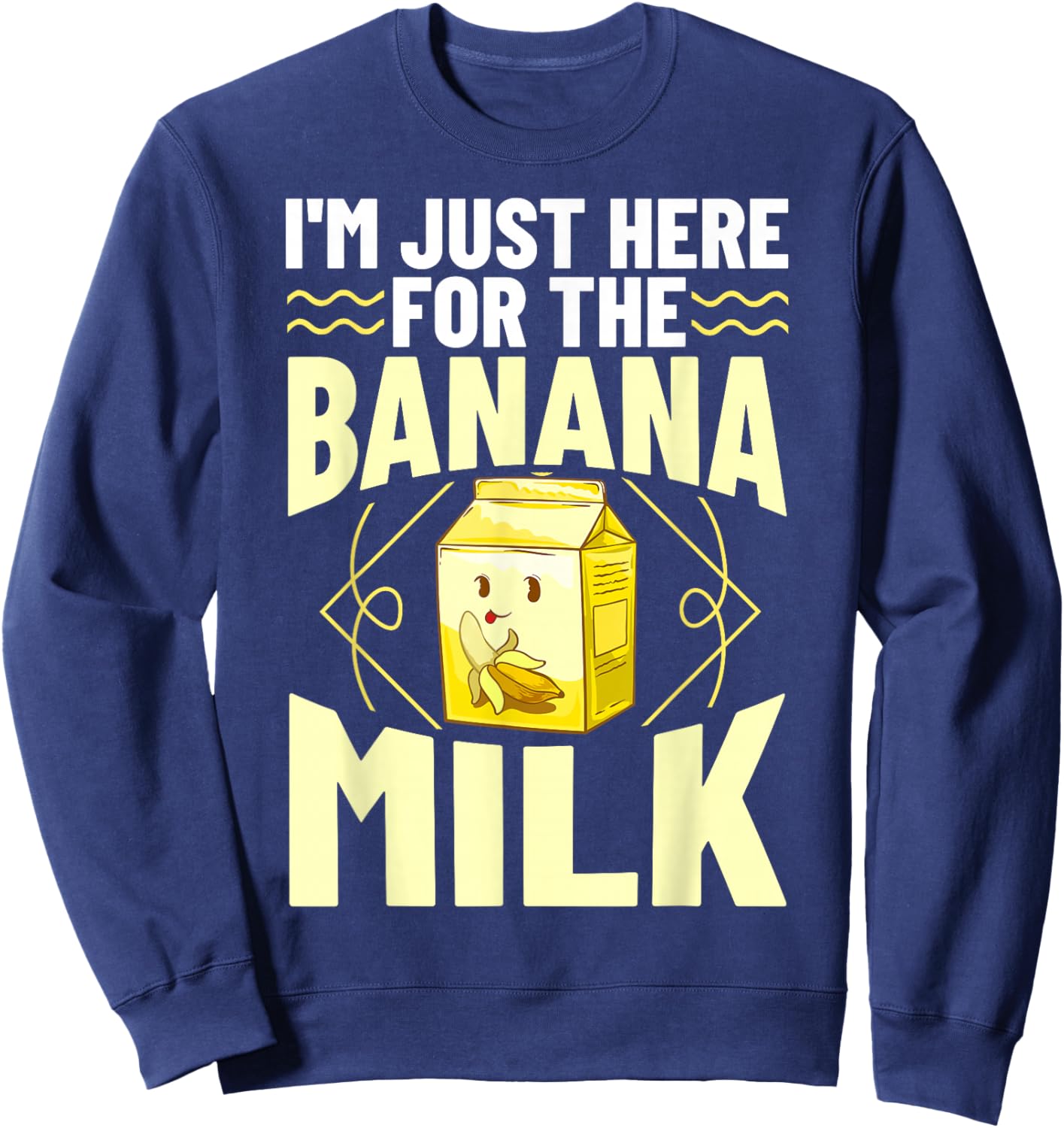 Banana Milk Chocolate Flavour Sweatshirt - Sweatshirt | Navy
