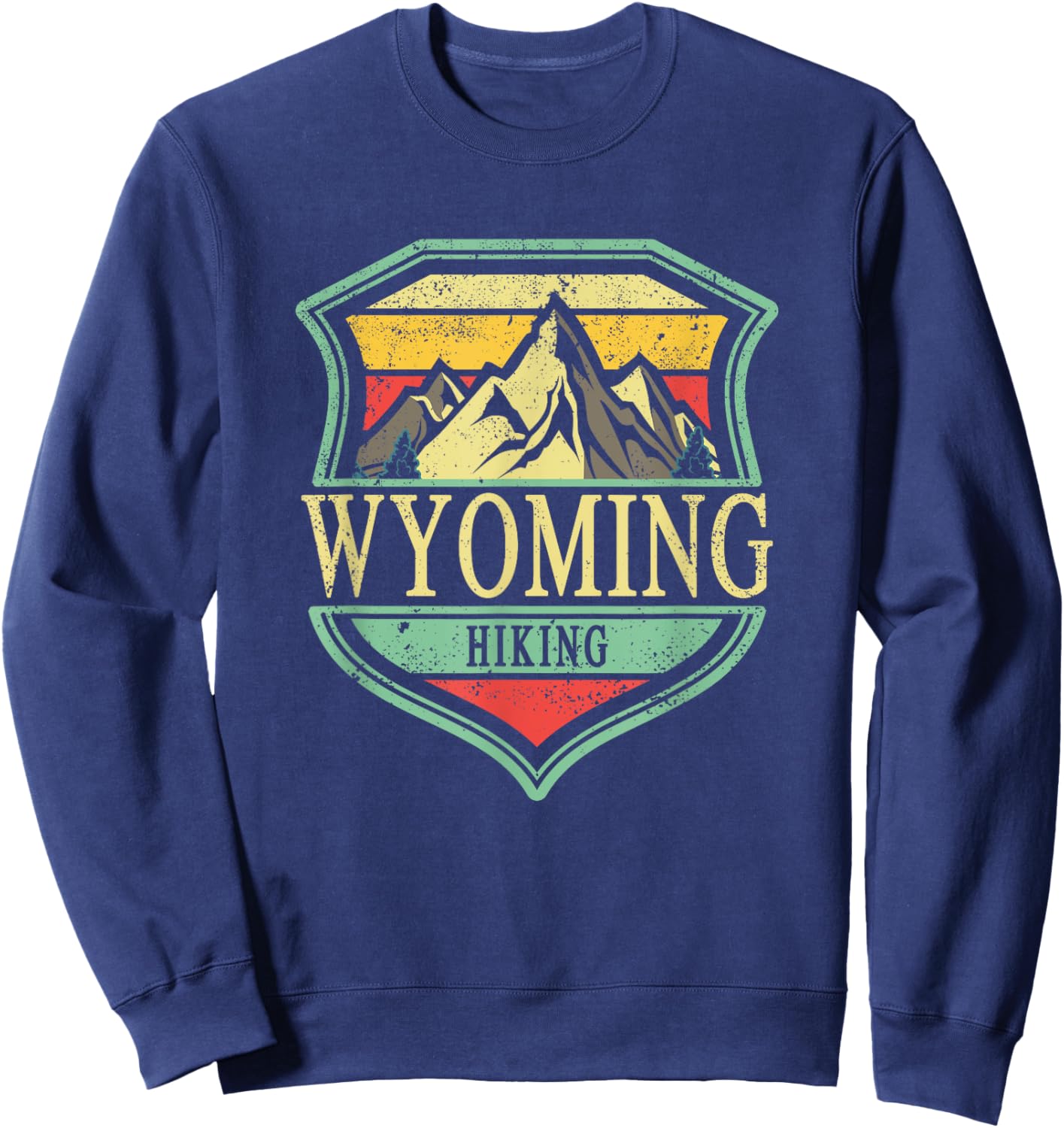 American State Wyoming - Mountain Hiking Sweatshirt - Sweatshirt | Navy