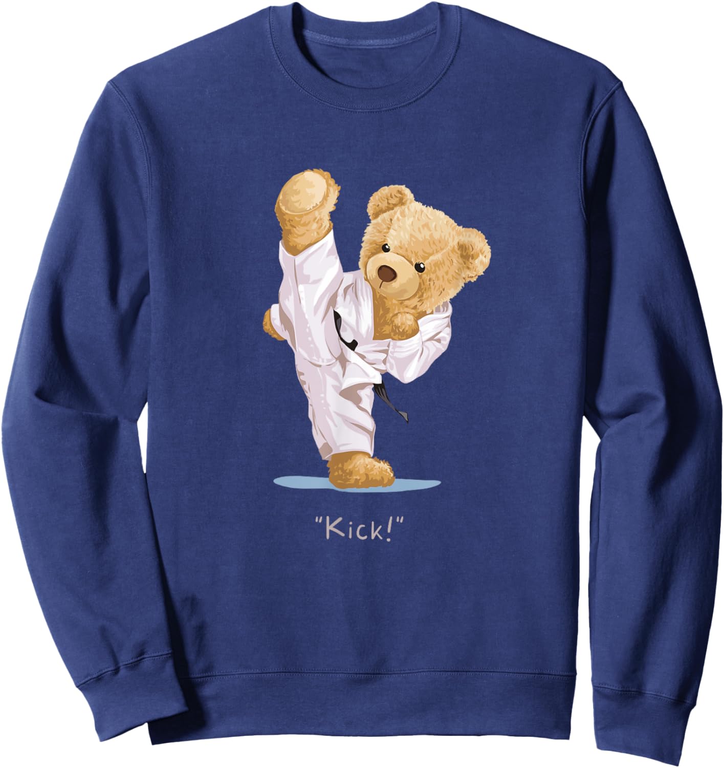 Karate Children's Teddy Bear Taekwondo Boys Men Sweatshirt - Sweatshirt | Navy