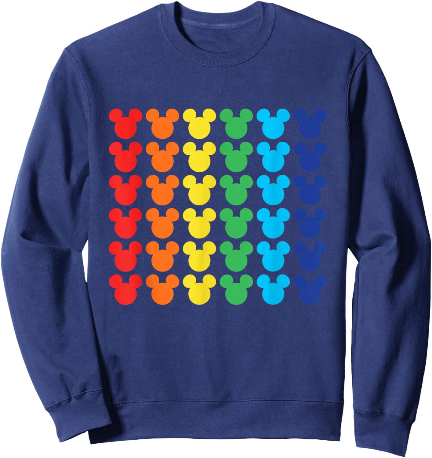 Disney Mickey Mouse Rainbow Icons Small Sweatshirt - Sweatshirt | Navy