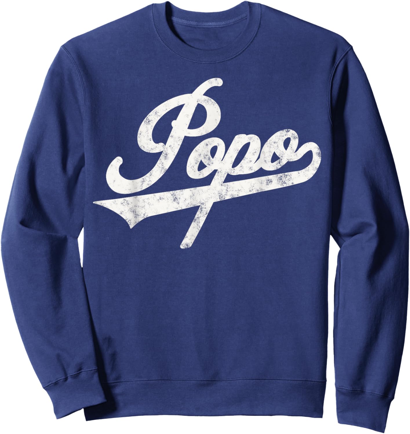 Popo Retro Style for Papa Grandpa Sweatshirt - Sweatshirt | Navy