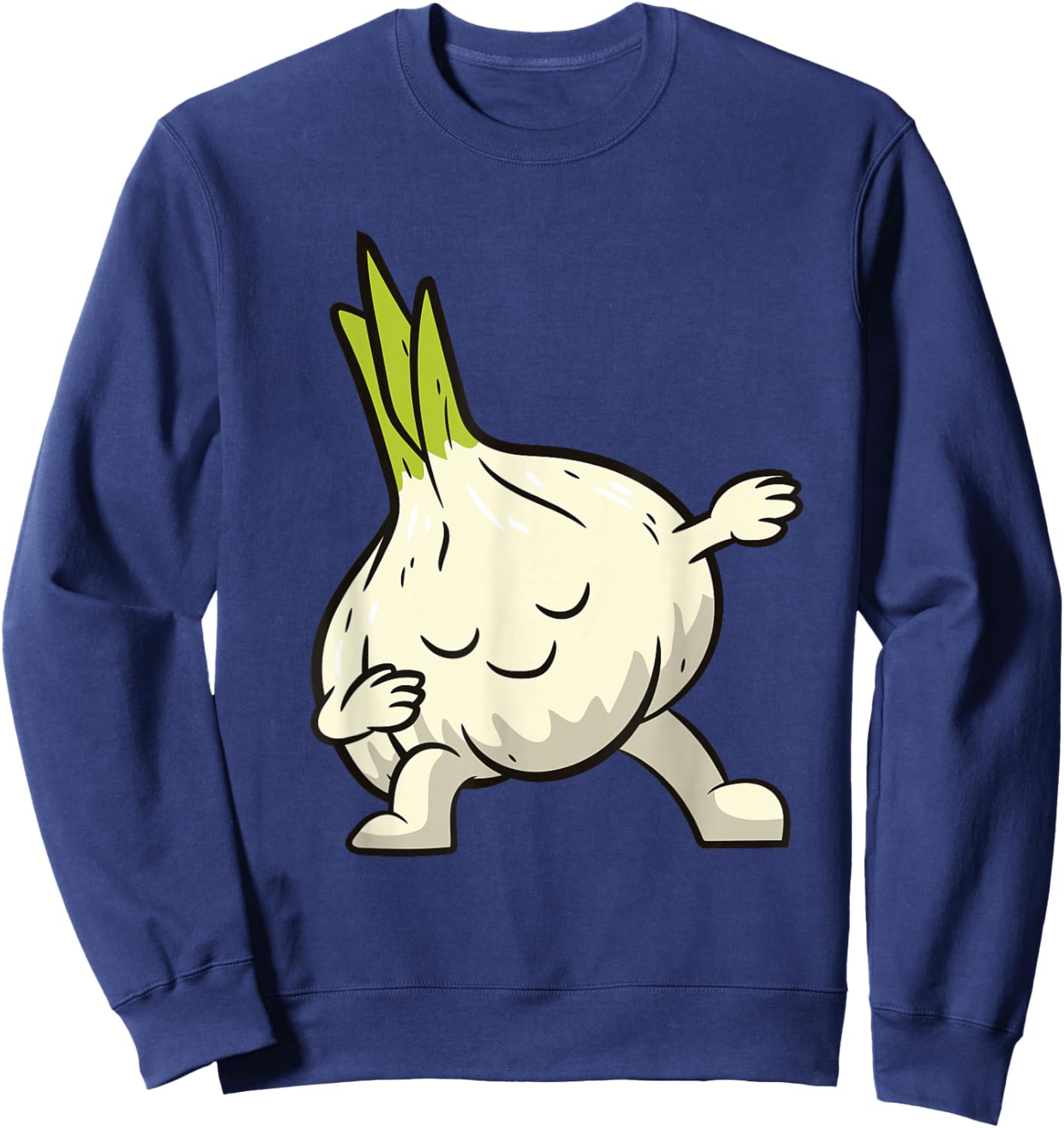 Garlic Dabbing Garlic Vegetable Love Garlic Sweatshirt - Sweatshirt | Navy