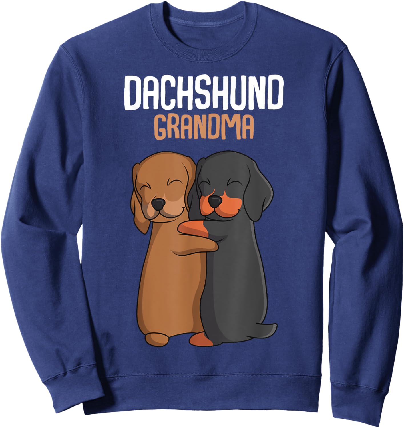 Dachshund Grandma Weenie Mom Dog Lover Women Sweatshirt - Sweatshirt | Navy