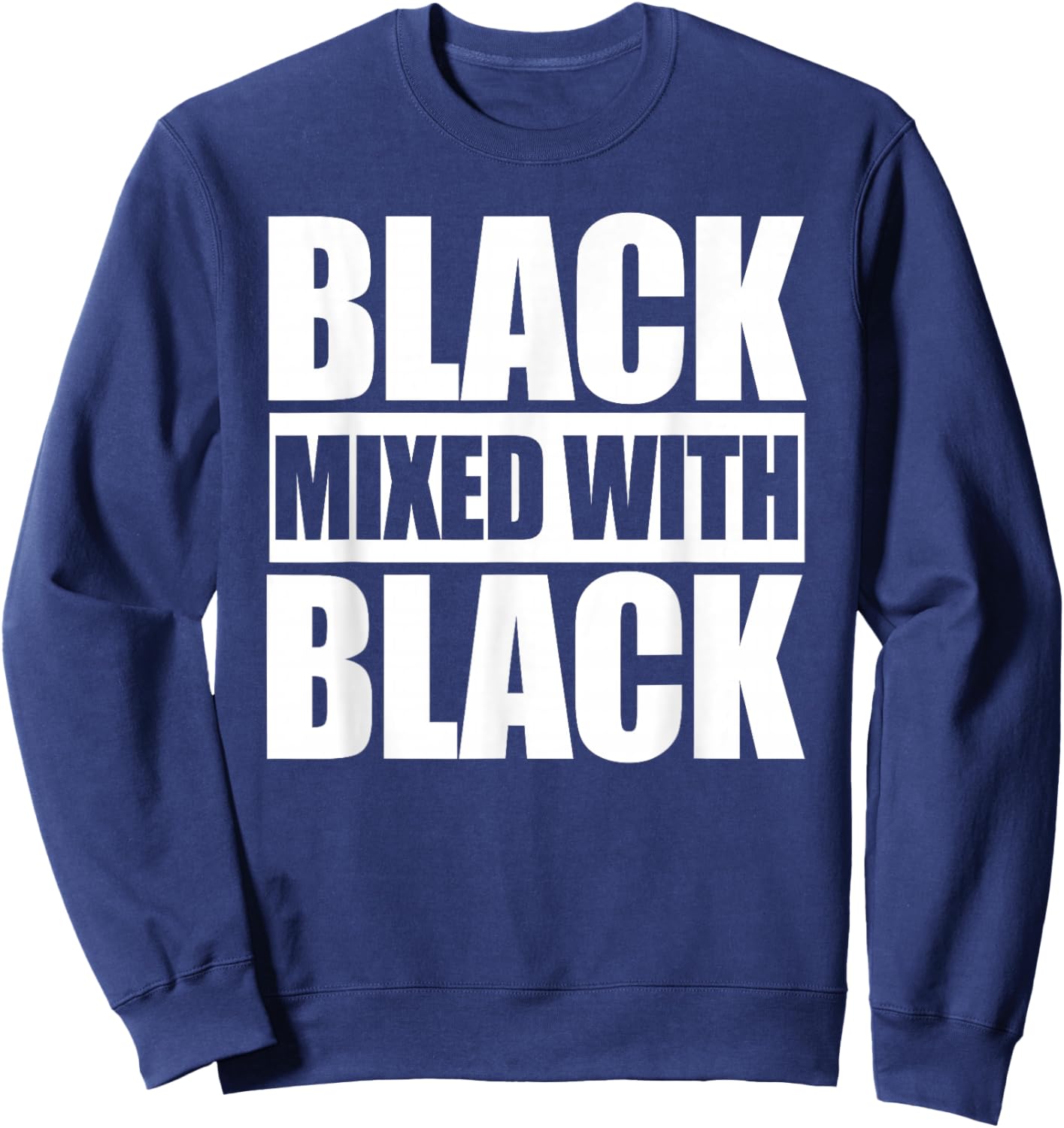 Black Mixed with Black Sweatshirt - Sweatshirt | Navy