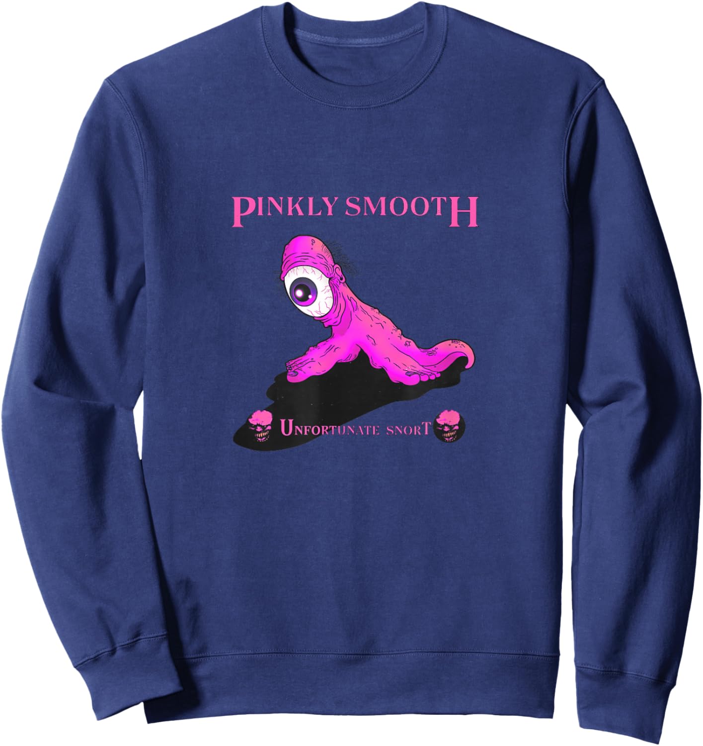 Pinkly Smooth Sweatshirt - Sweatshirt | Navy