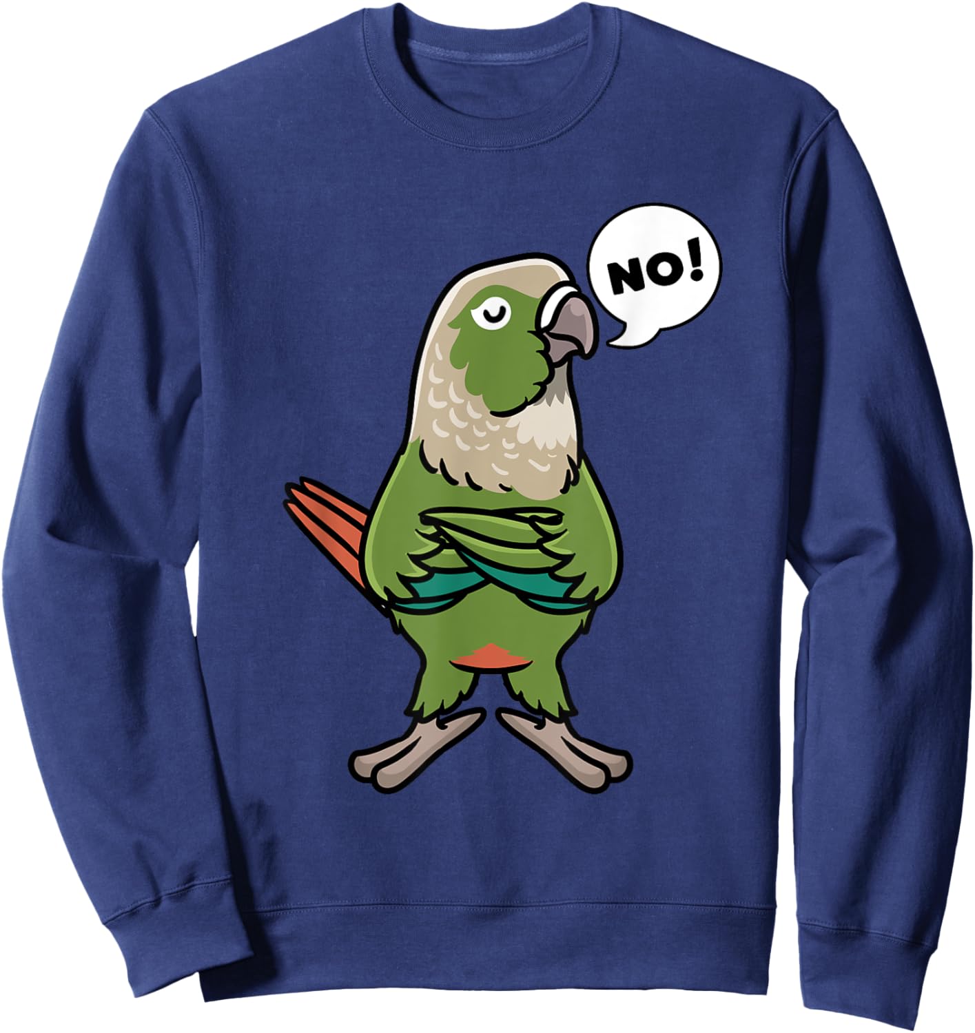 Green Cheek Conure Green-Cheeked Parakeet Sweatshirt - Sweatshirt | Navy
