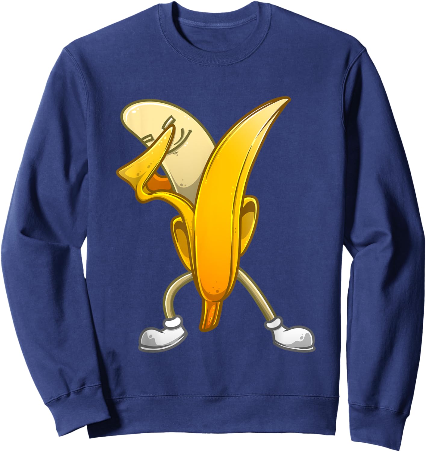 Funny Dabbing Banana Gift Kids Boys Girls Cool Dancer Sweatshirt - Sweatshirt | Navy