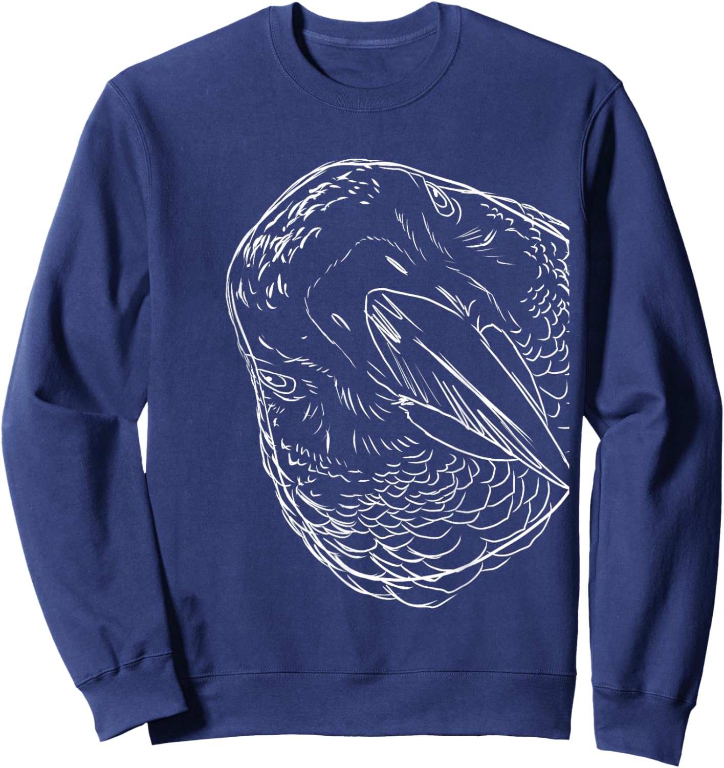 Funny Bird African Gray Parrot Sweatshirt - Sweatshirt | Navy