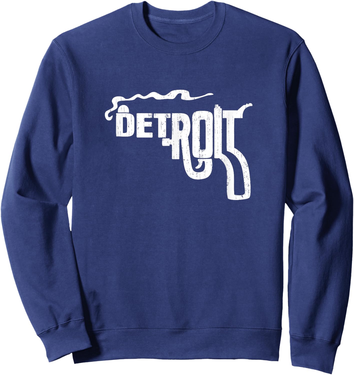 Detroit Smoking Gun Vintage Sweatshirt - Sweatshirt | Navy