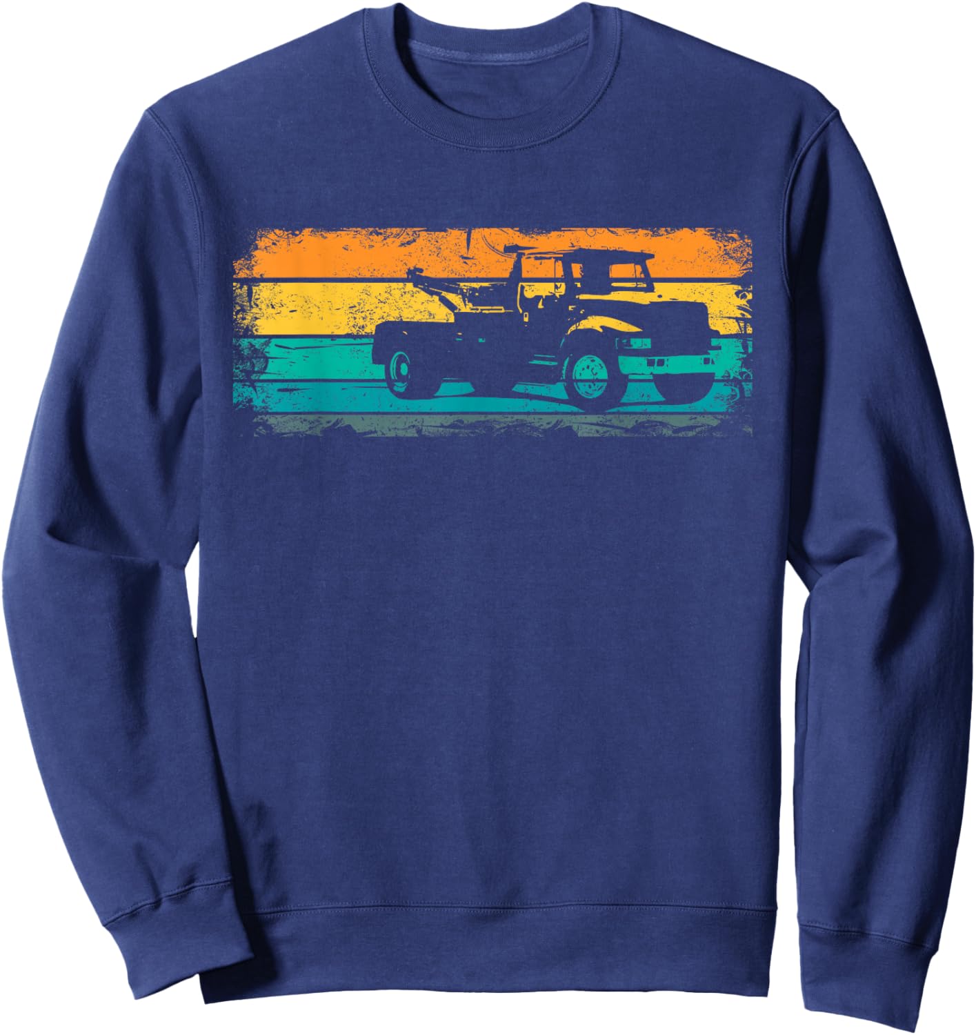Retro Tow Truck Tow Truck - Vintage Towing Service Sweatshirt - Sweatshirt | Navy