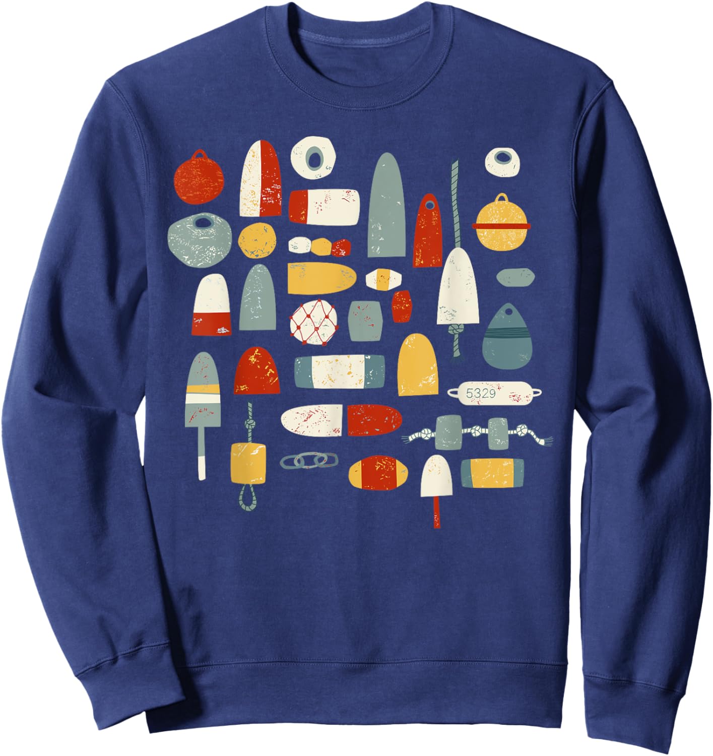 Fishing Boat Buoys Sweatshirt - Sweatshirt | Navy