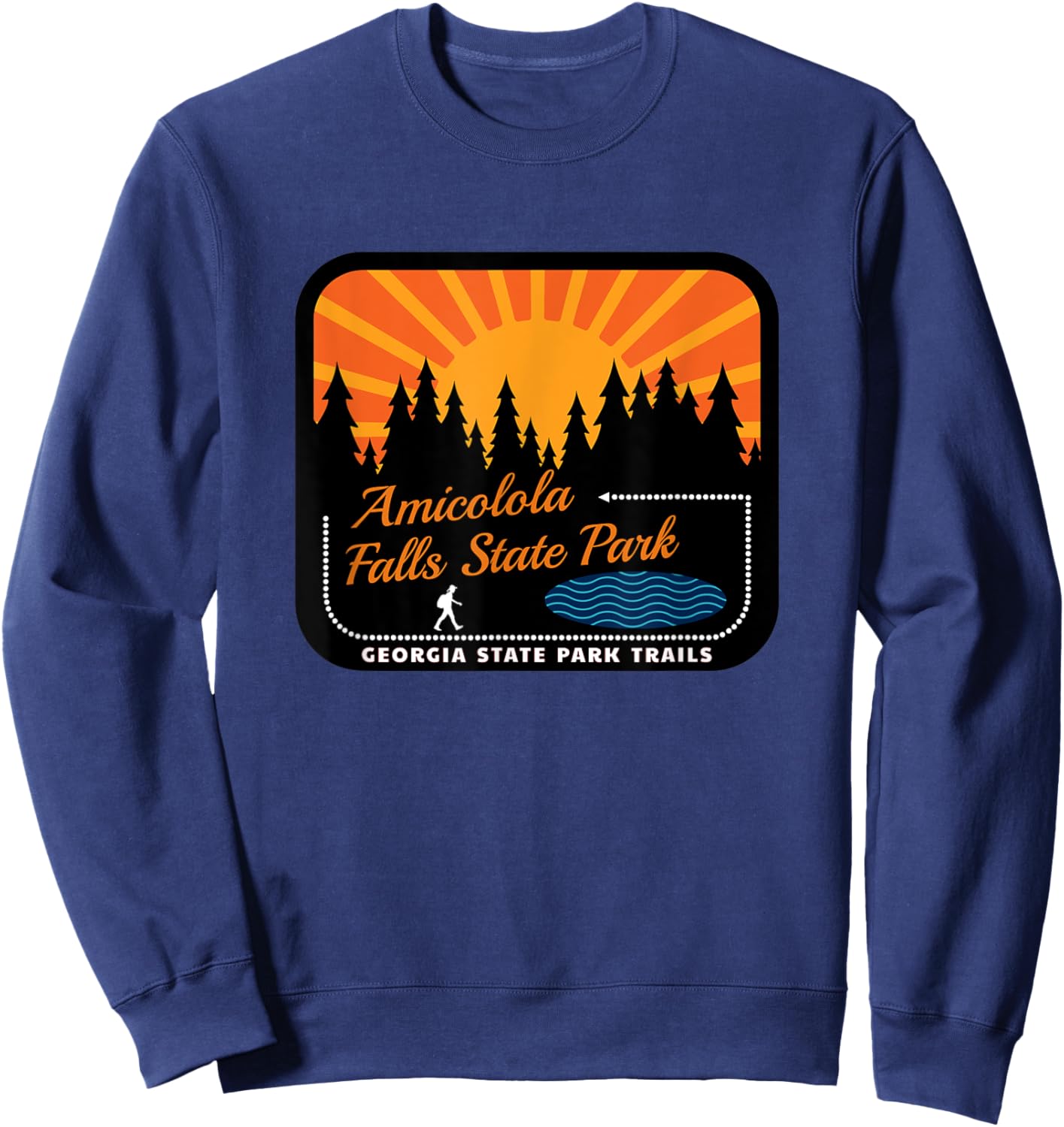 Amicolola Falls State Park Trails Sweatshirt - Sweatshirt | Navy
