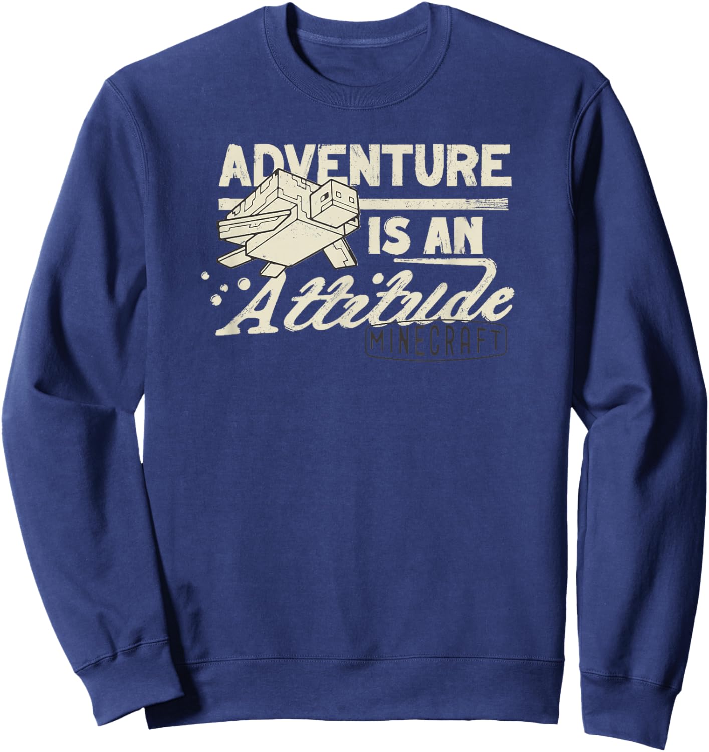 Minecraft Sea Turtle Adventure Is An Attitude Sweatshirt - Sweatshirt | Navy