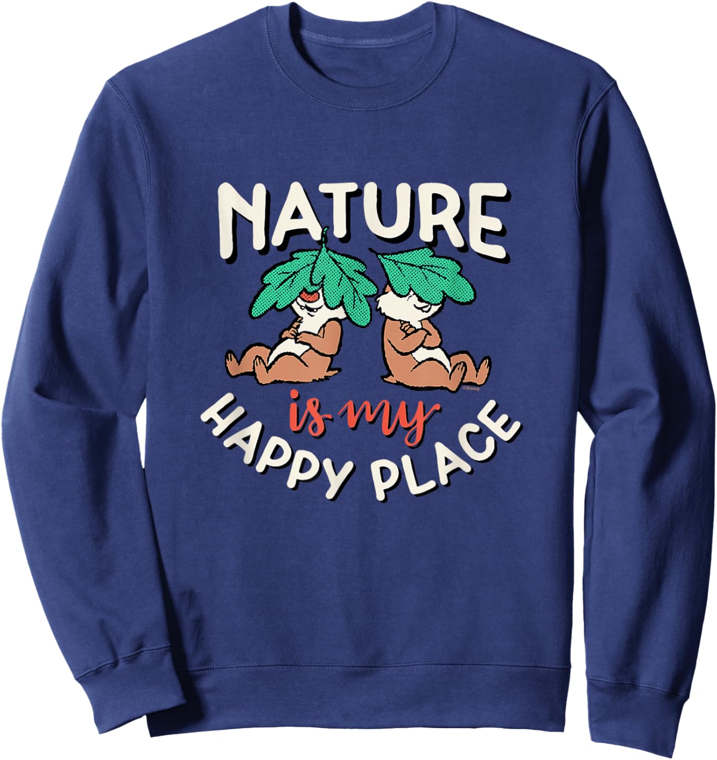 Chip 'N Dale Rescue Rangers - Nature Happy Place Sweatshirt - Sweatshirt | Navy