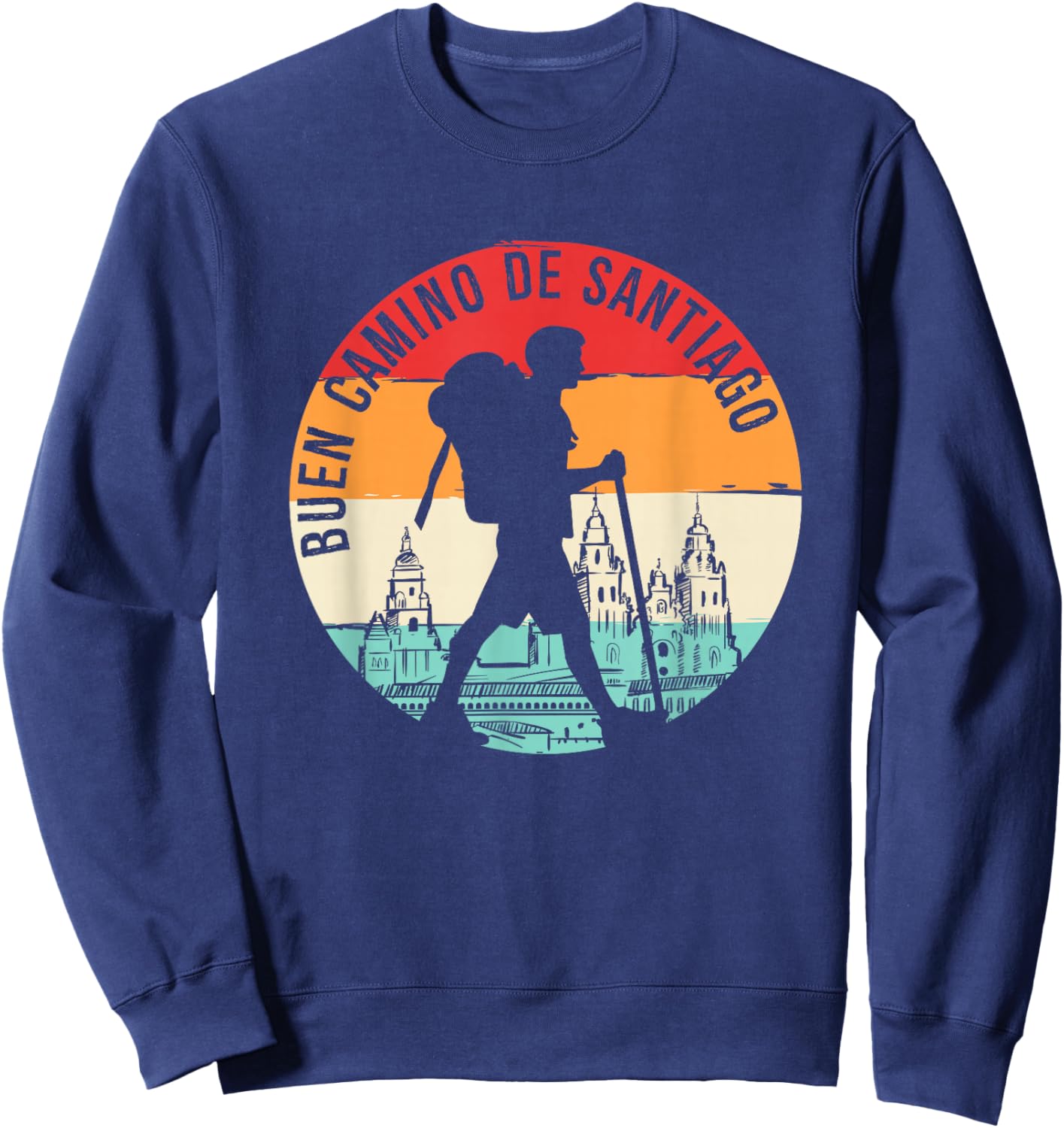 Buen Camino de Santiago de Compostela Sweatshirt - Sweatshirt | Navy