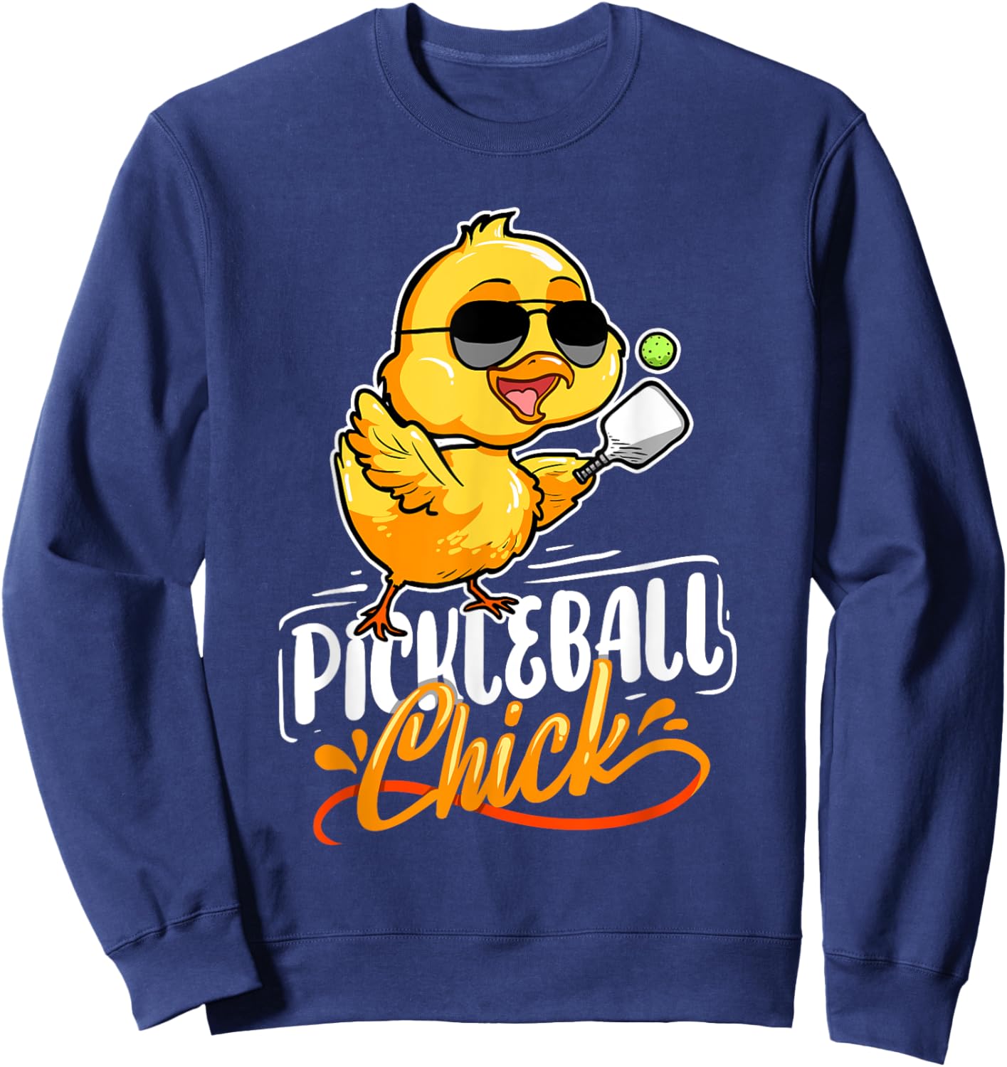 Pickleball Chick Pickleball Player Pickleball Sweatshirt - Sweatshirt | Navy