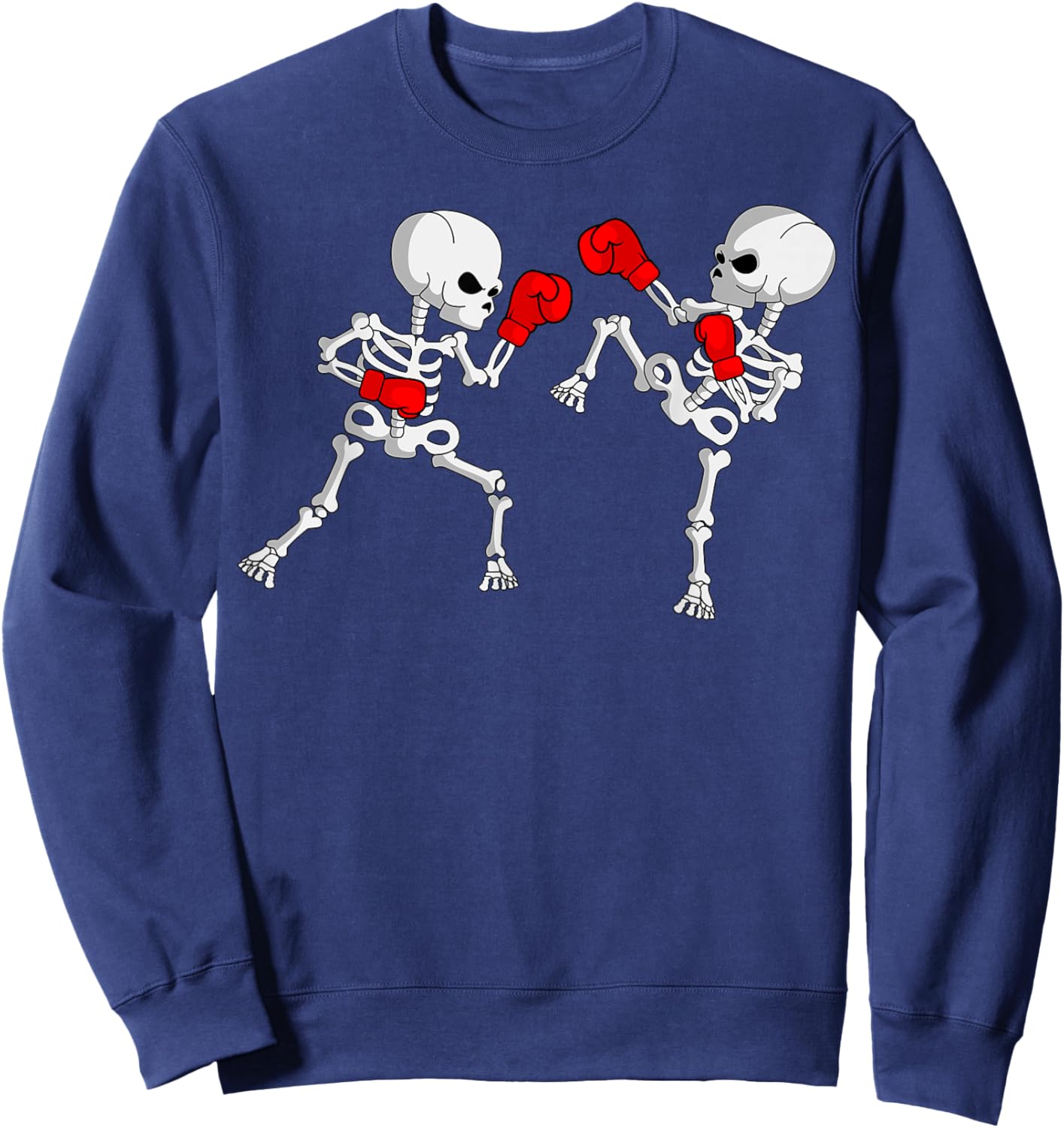 Kickboxing Skeleton Kickboxer Boxing MMA Sweatshirt - Sweatshirt | Navy