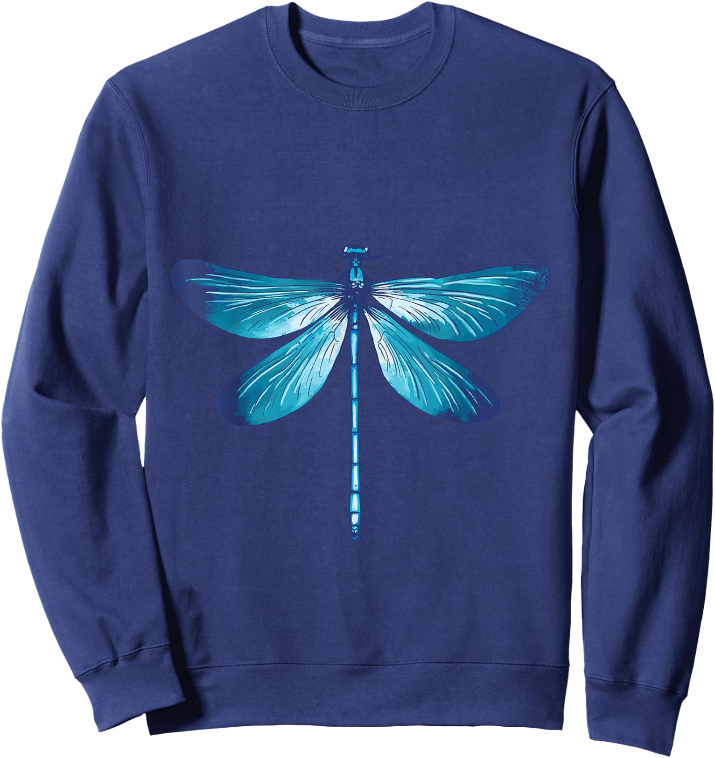 Dragonfly in blue Animal Lover Insects Wildlife Animals Sweatshirt - Sweatshirt | Navy
