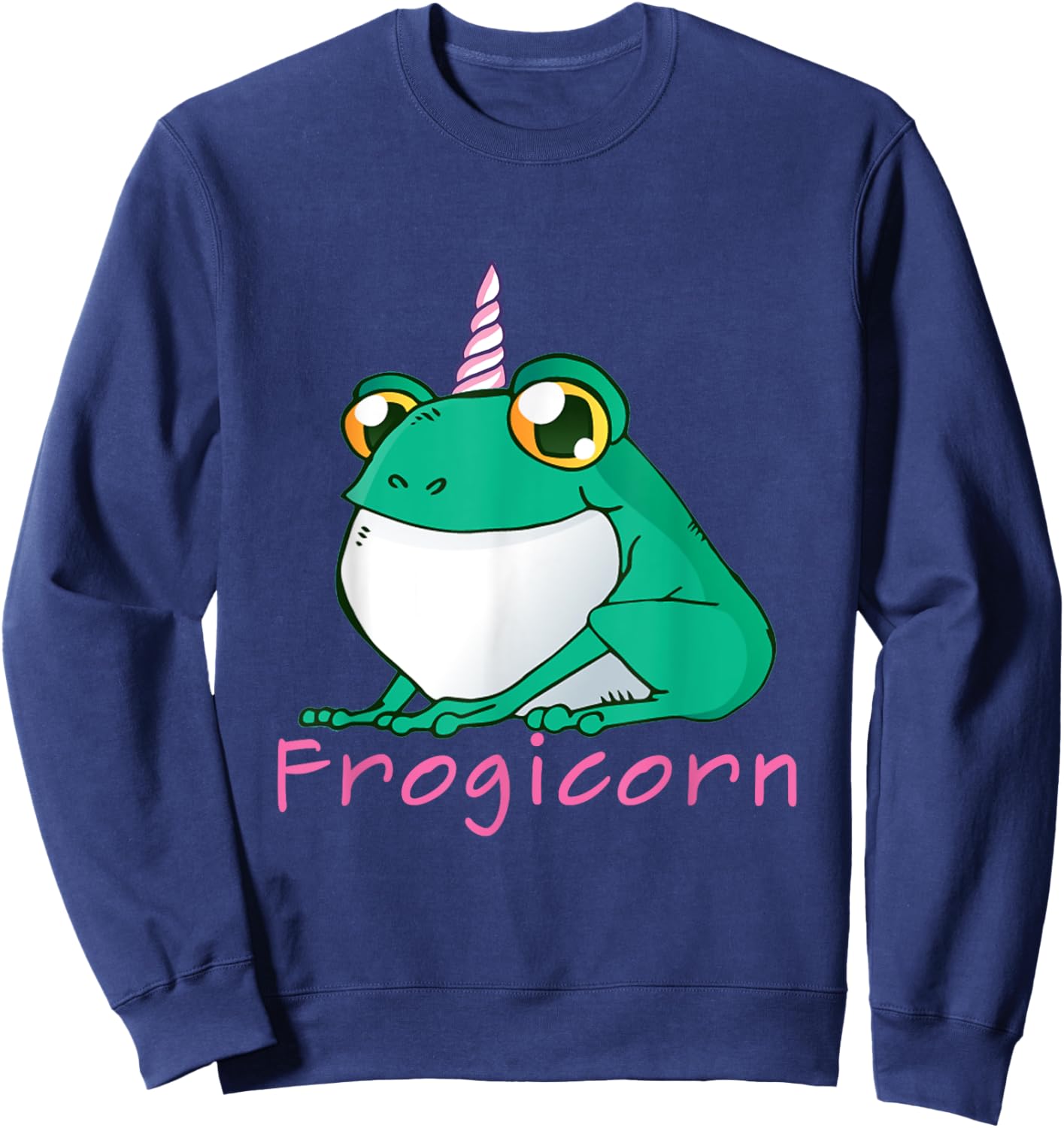 Frogicorn Unicorn Frog Sweatshirt - Sweatshirt | Navy